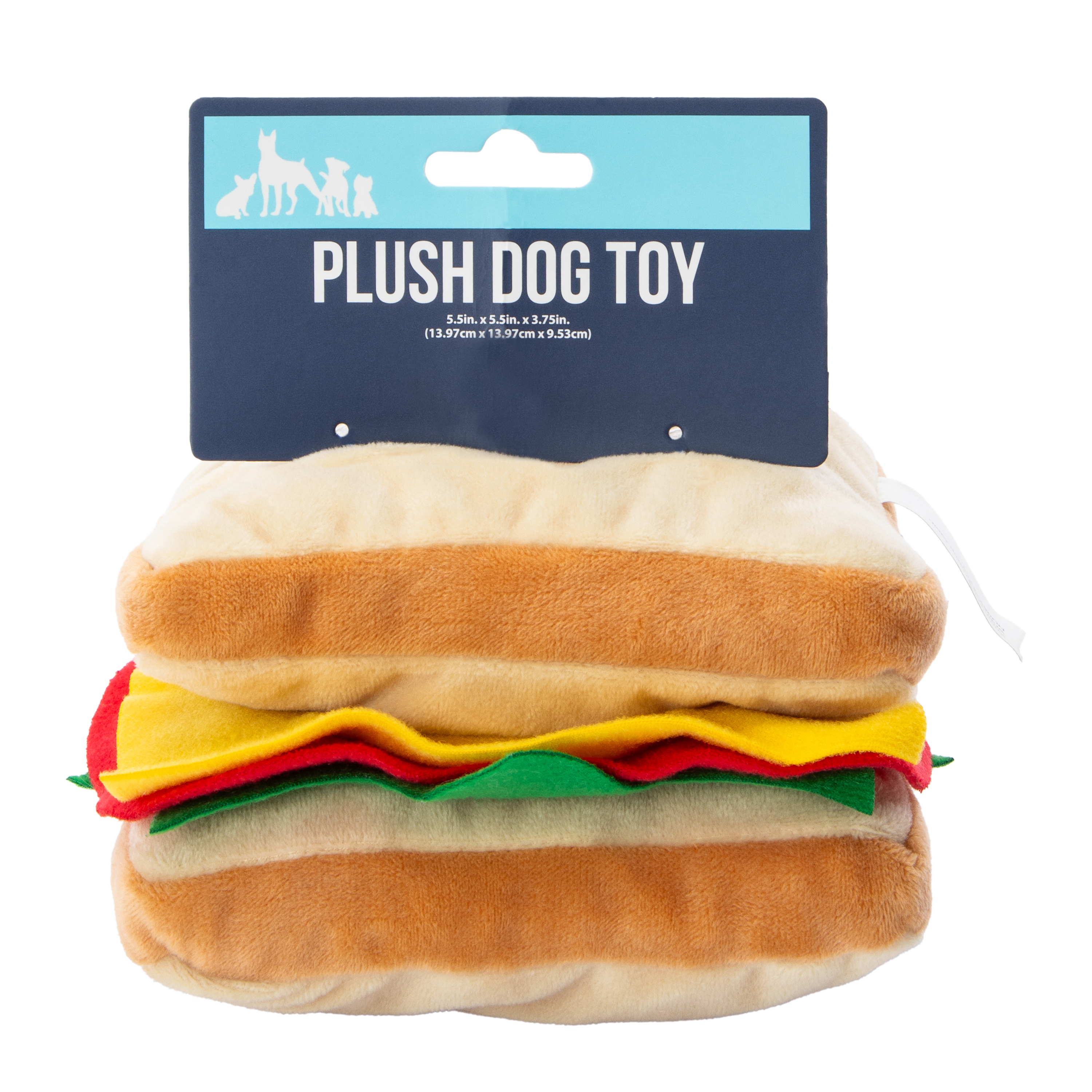 Sandwich Plush Dog Toy