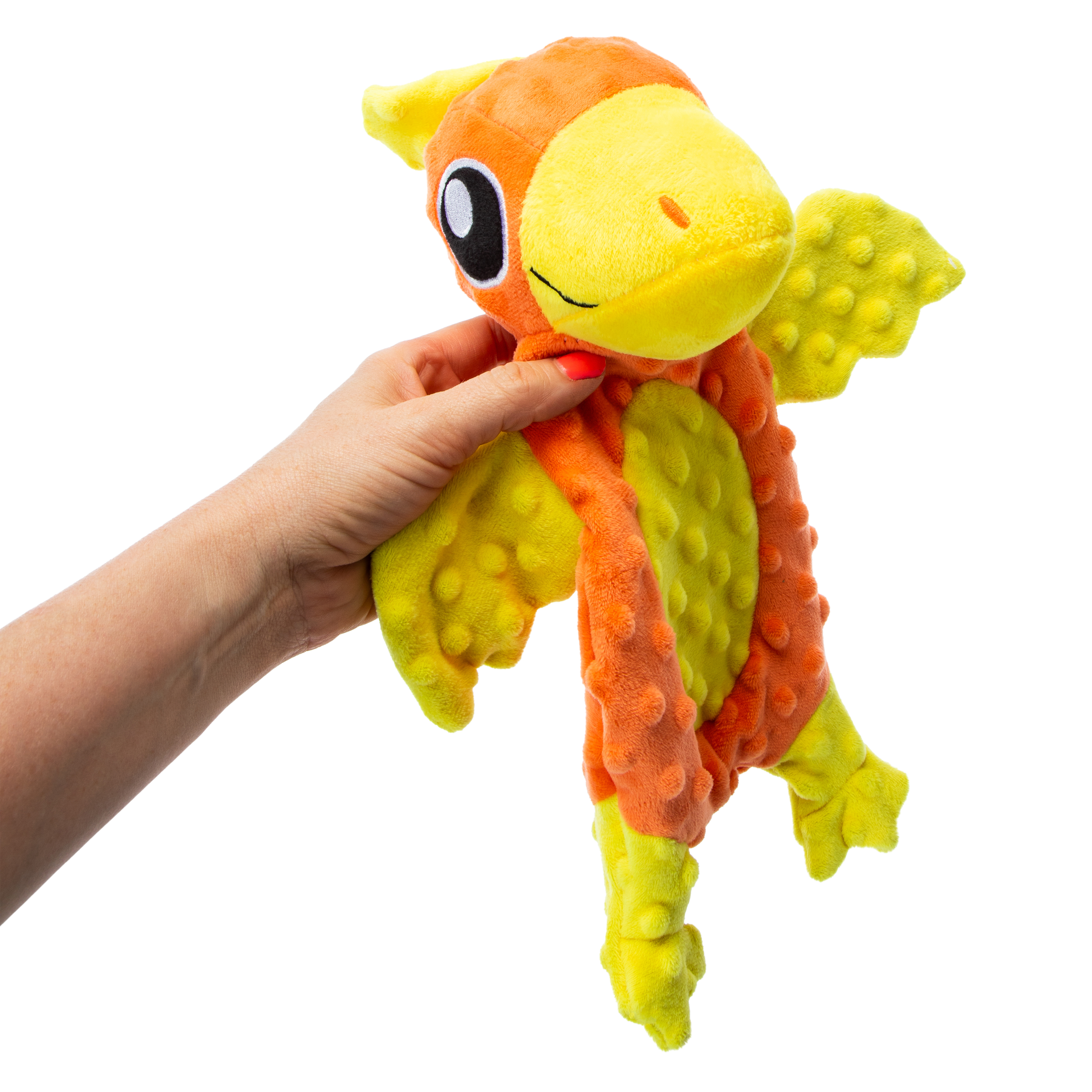 Dino Plush Dog Toy With Squeaker