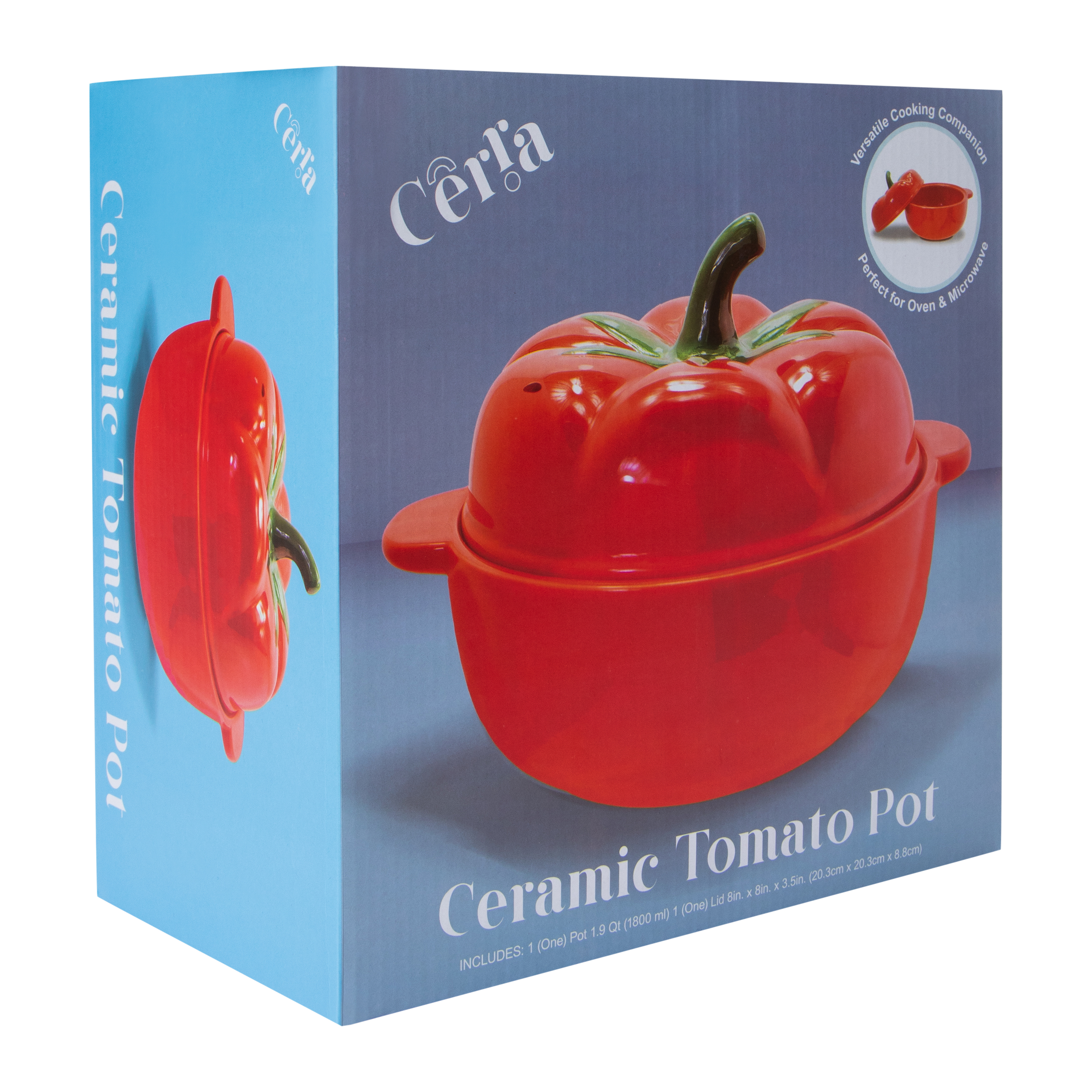 Ceramic Dumpling Pot Cookware With Lid 10in