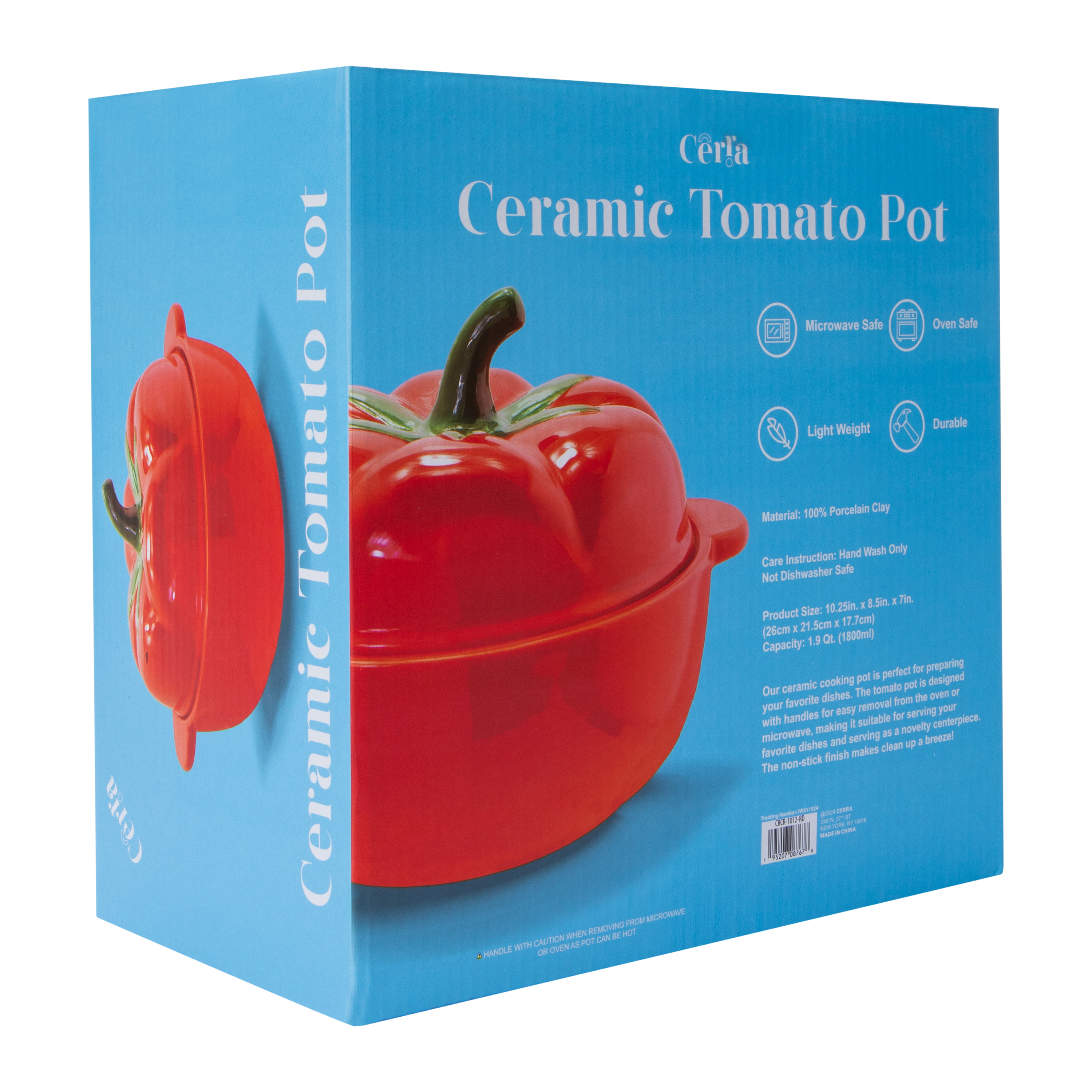 Ceramic Dumpling Pot Cookware With Lid 10in