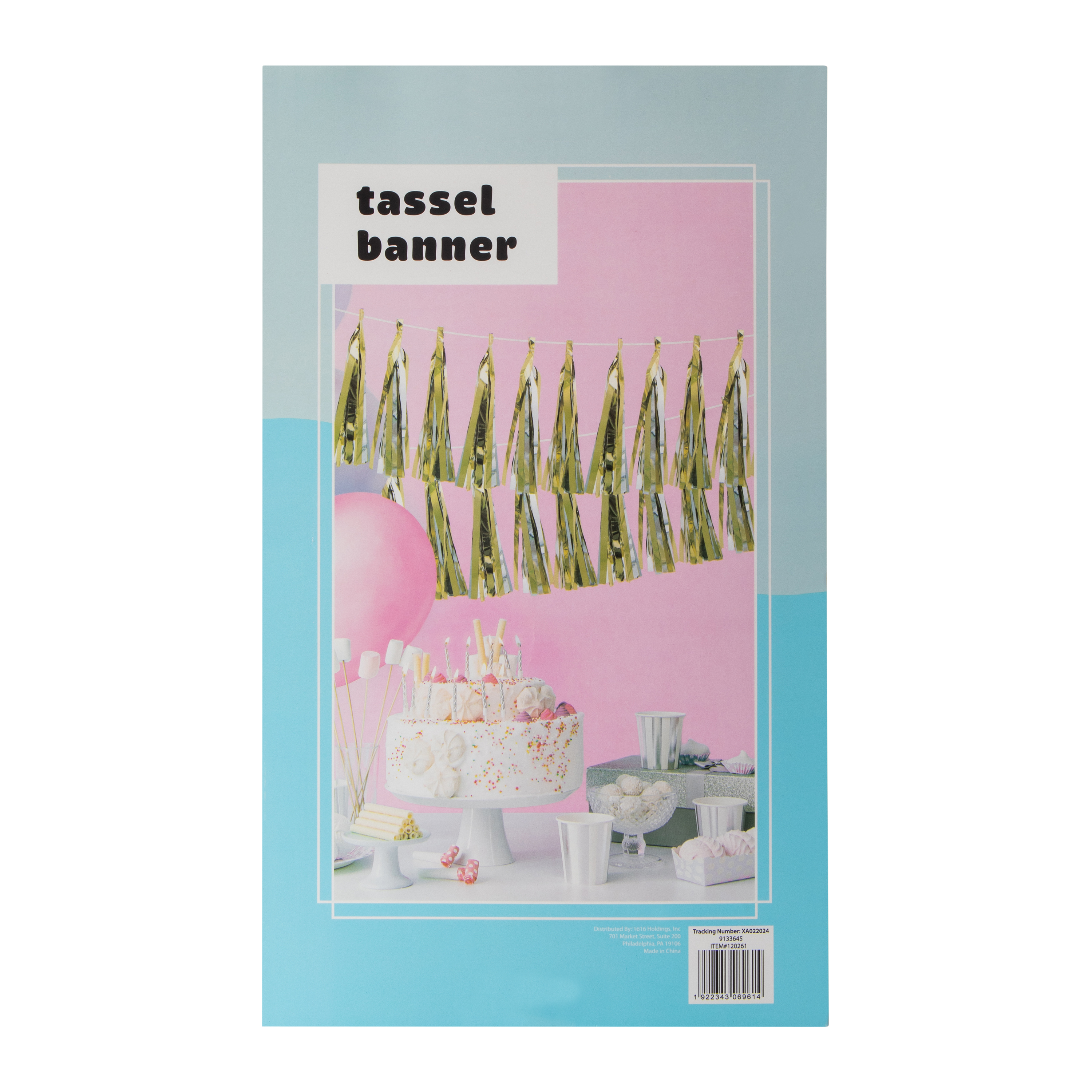 Metallic Tassel Banner 10ft