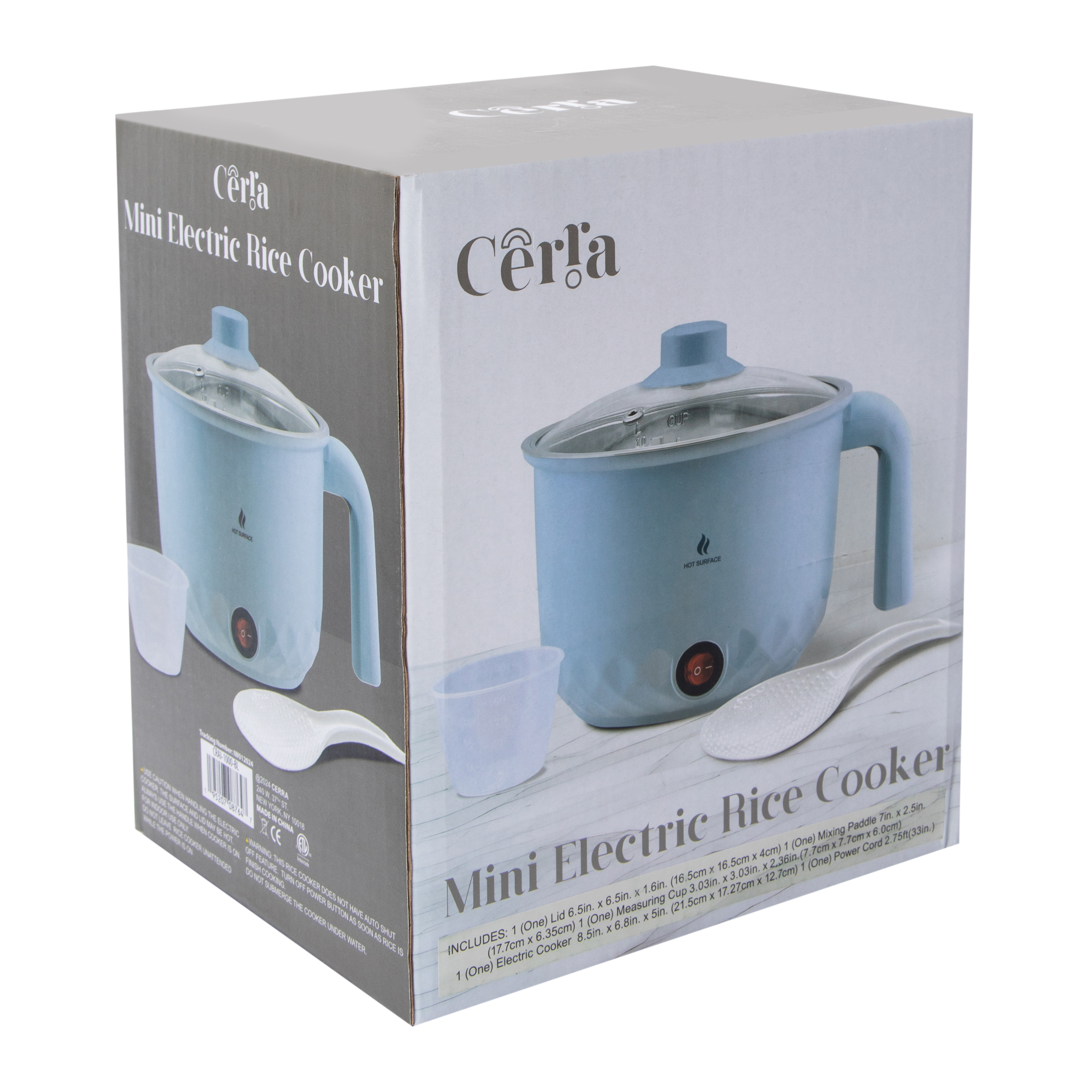 Mini Electric Rice Cooker 6.8in x 8.5in
