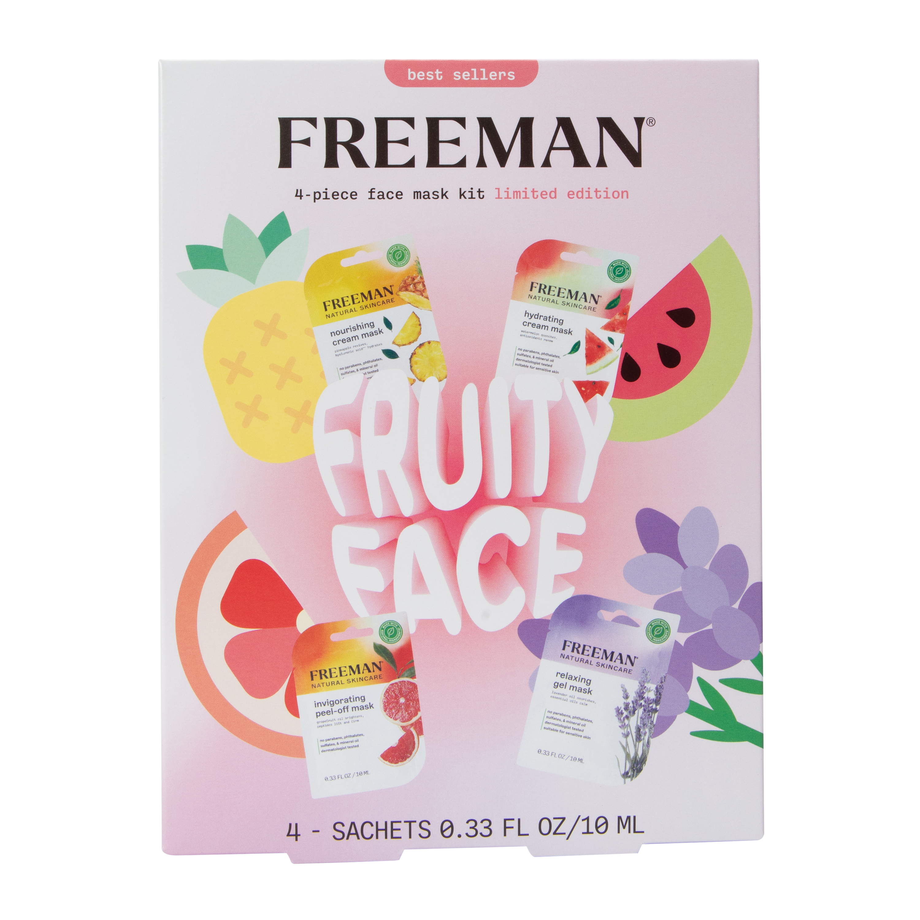 Fruity Face Freeman® Face Mask Kit 4-Count