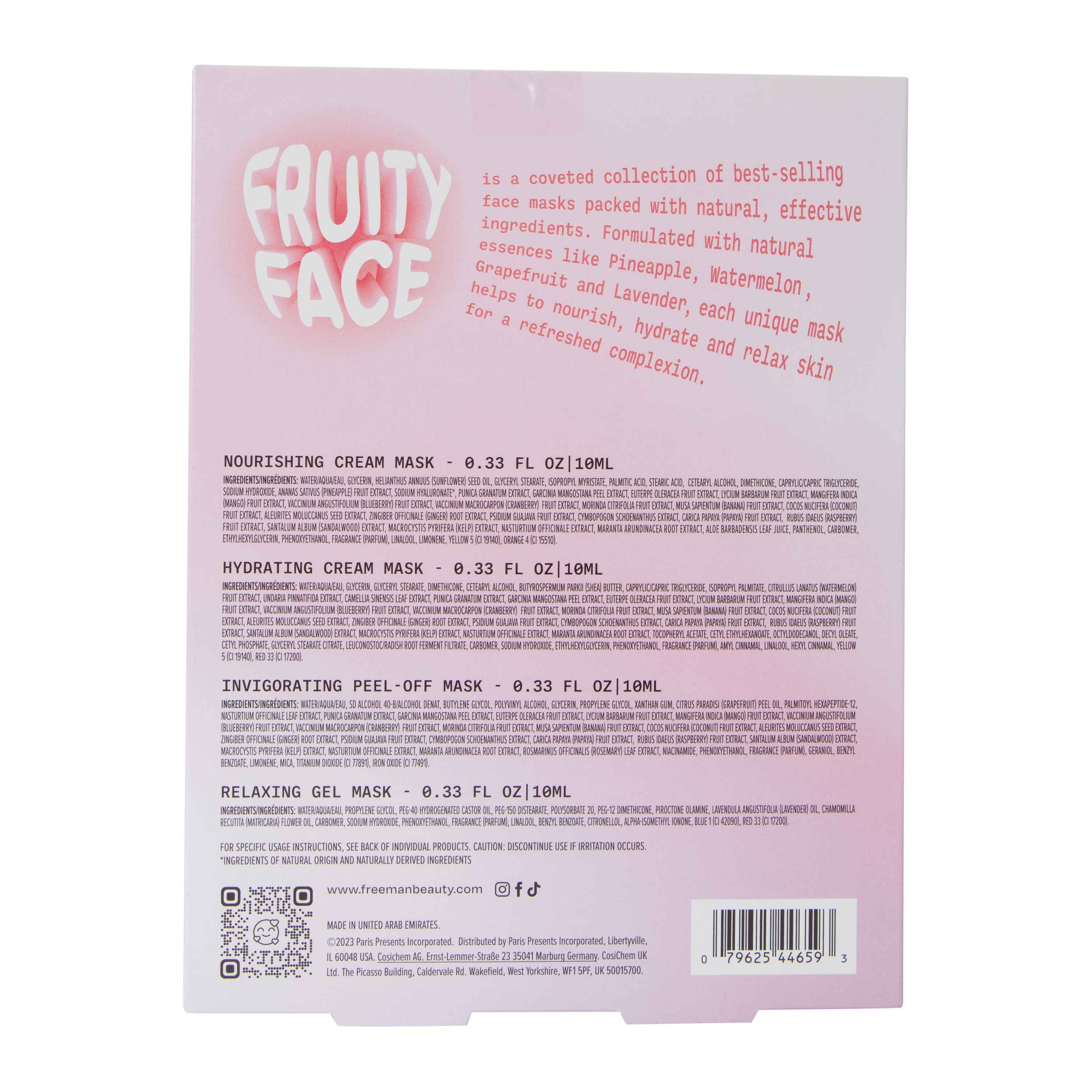 Fruity Face Freeman® Face Mask Kit 4-Count