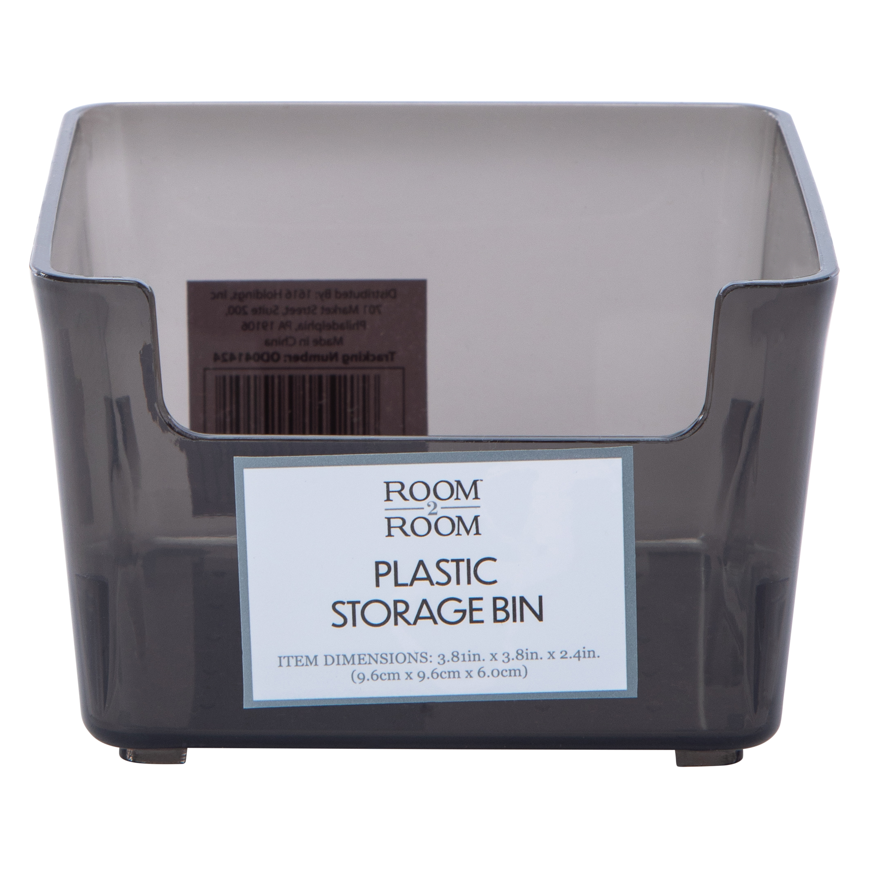 Mini Plastic Storage Bin 3.81in x 2.4in