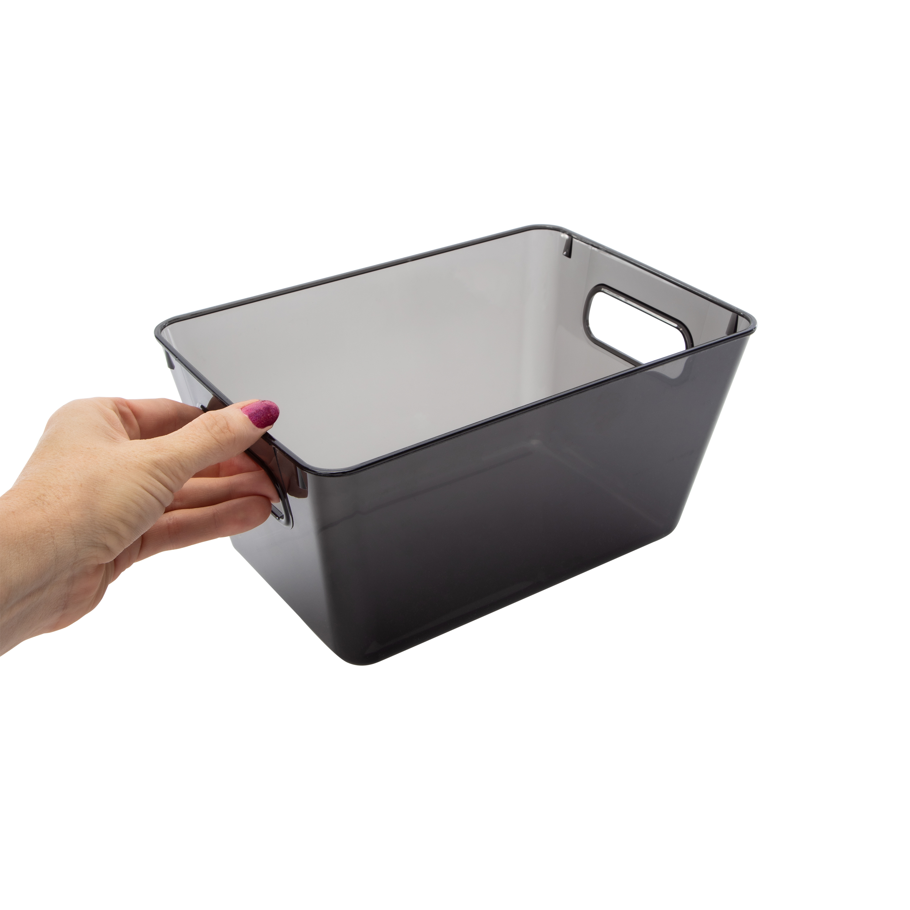 Small Plastic Storage Bin 10in x 7in