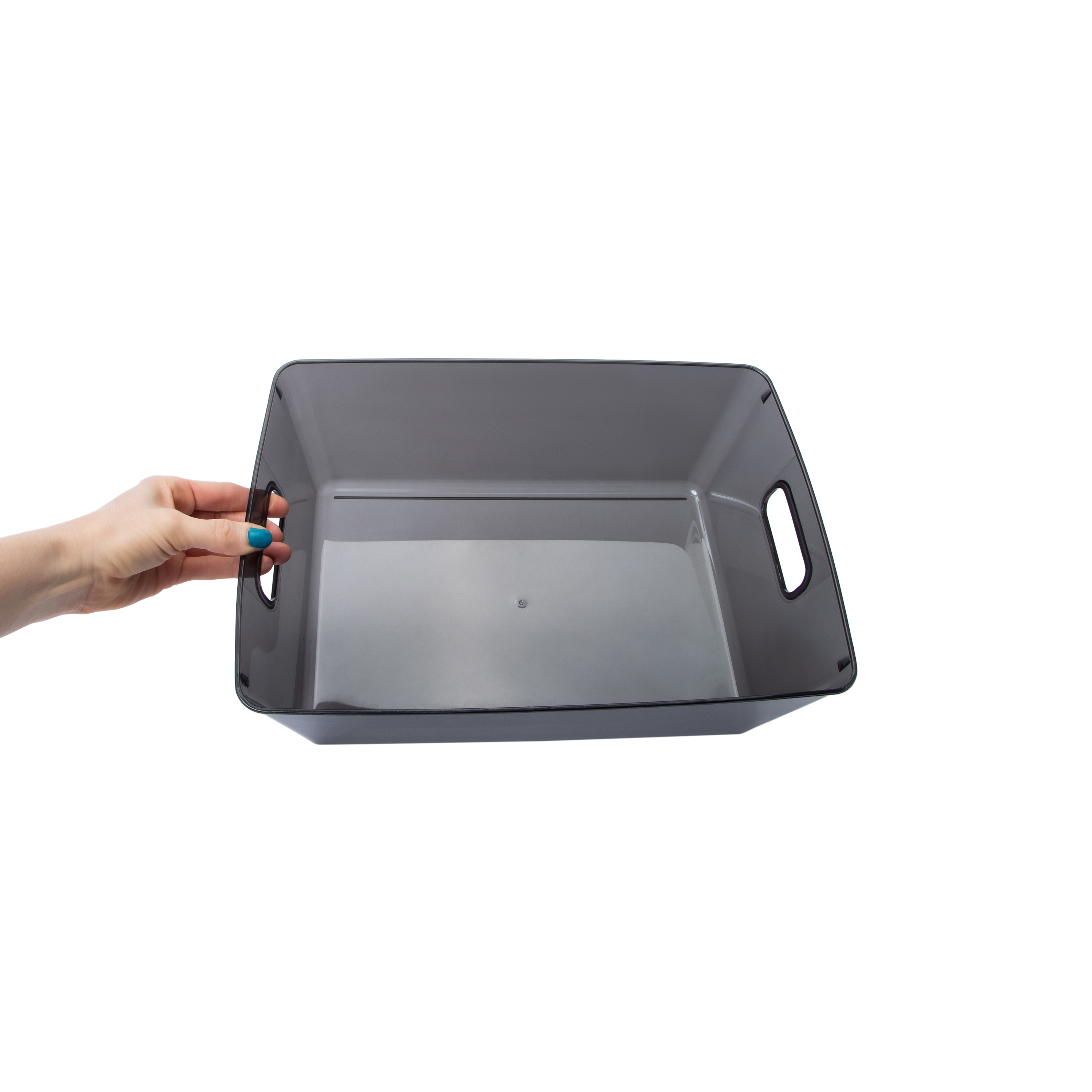 Large Plastic Storage Bin 10.25in x 14.25in