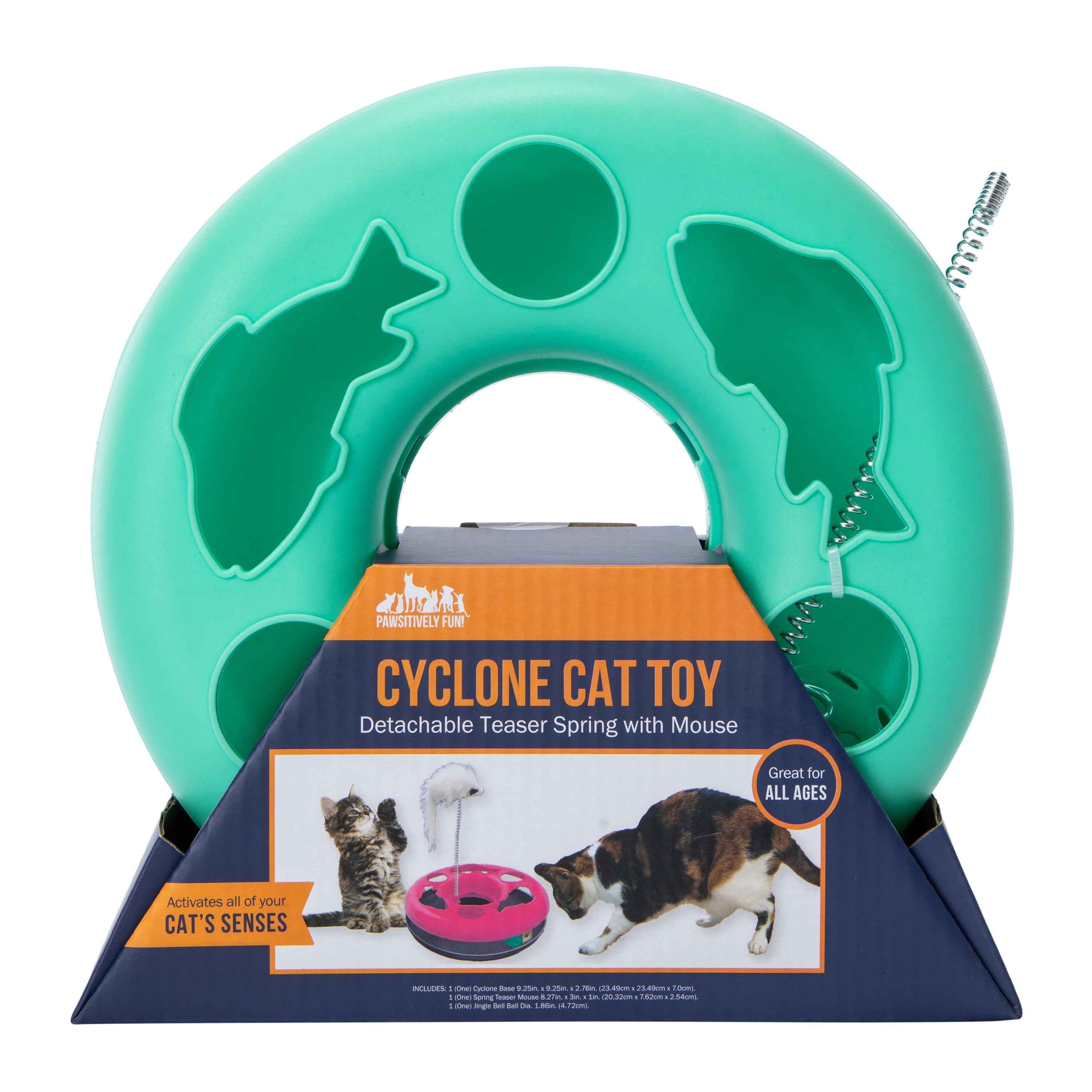 Cyclone Cat Toy With Mouse Teaser