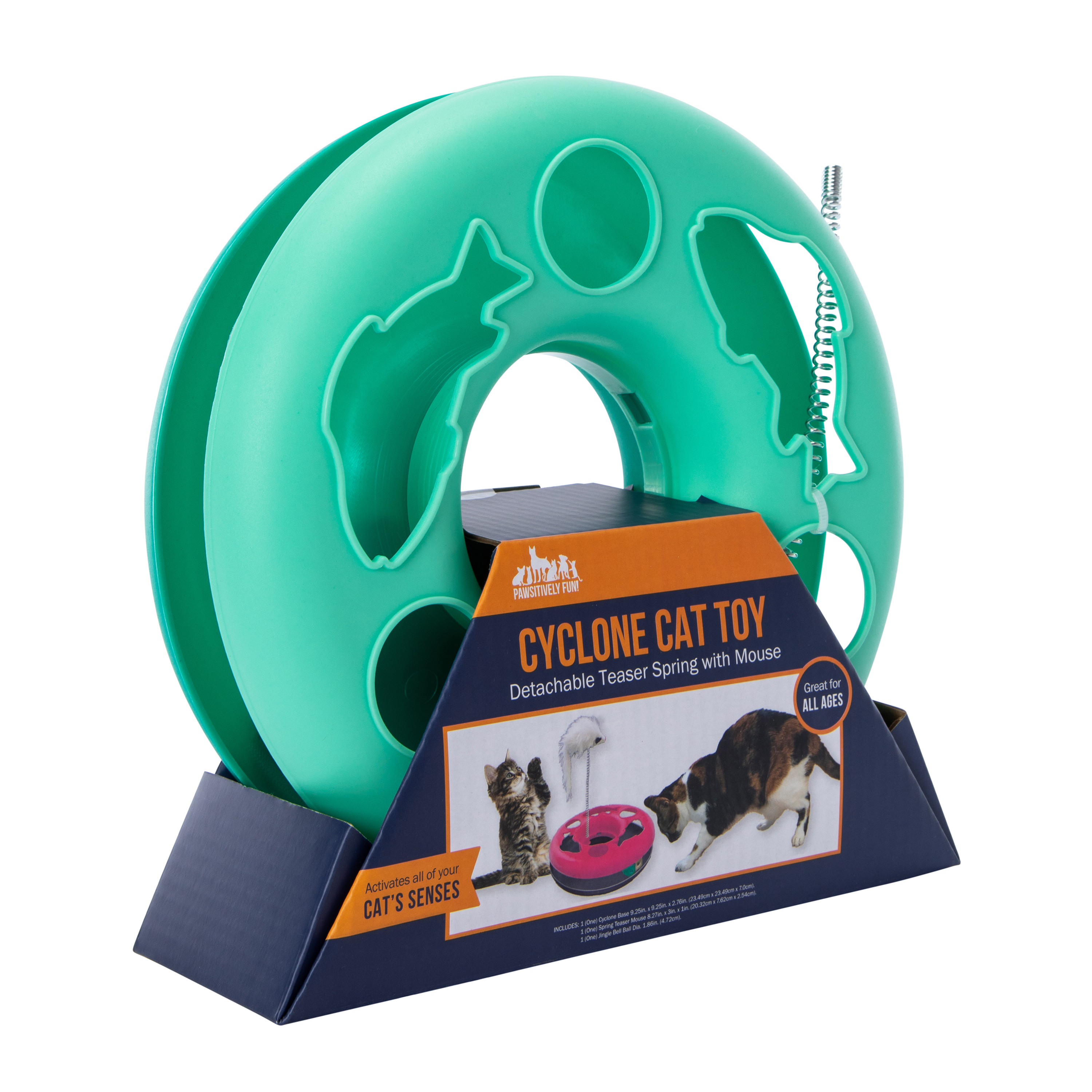 Cyclone Cat Toy With Mouse Teaser