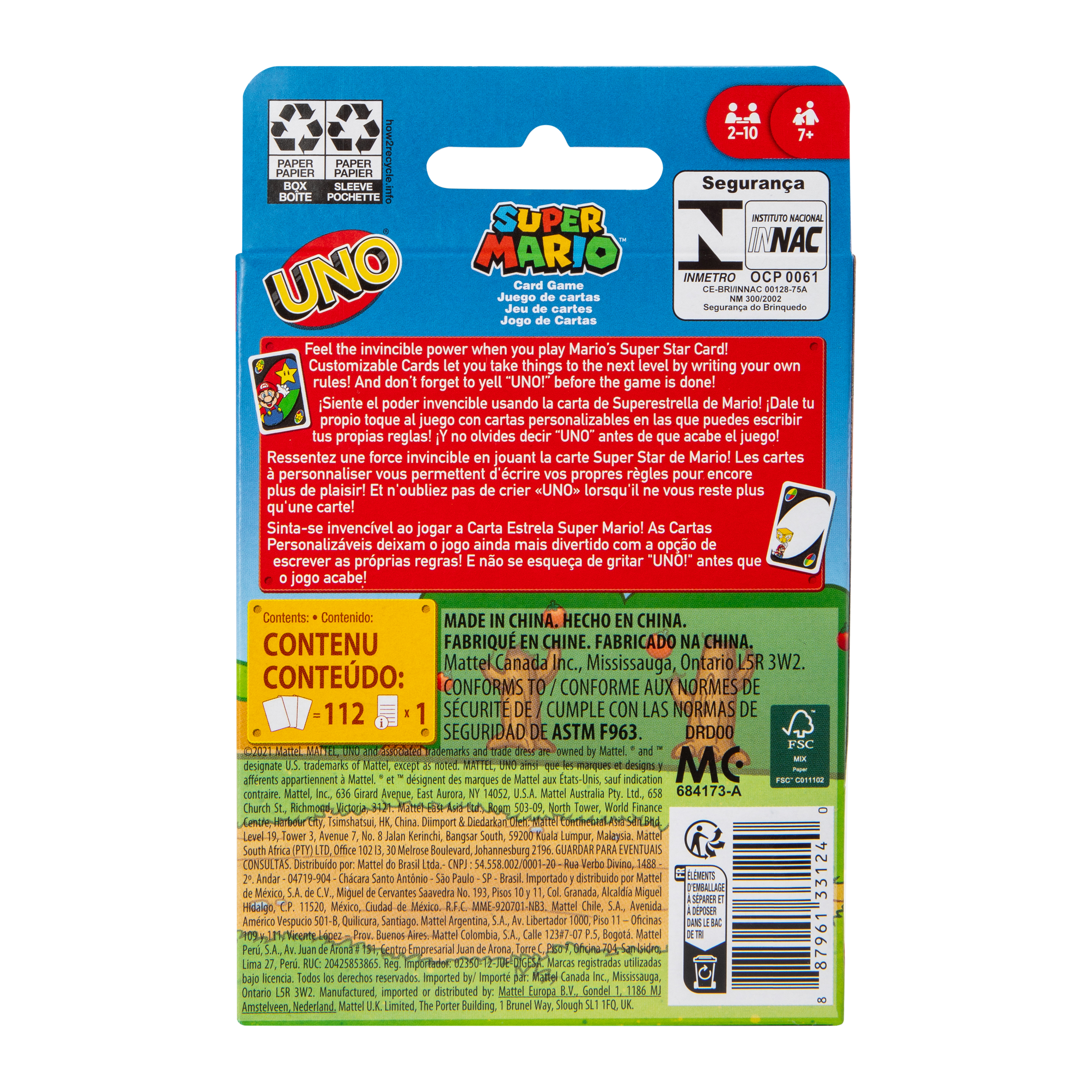 Uno® Super Mario™ Card Game