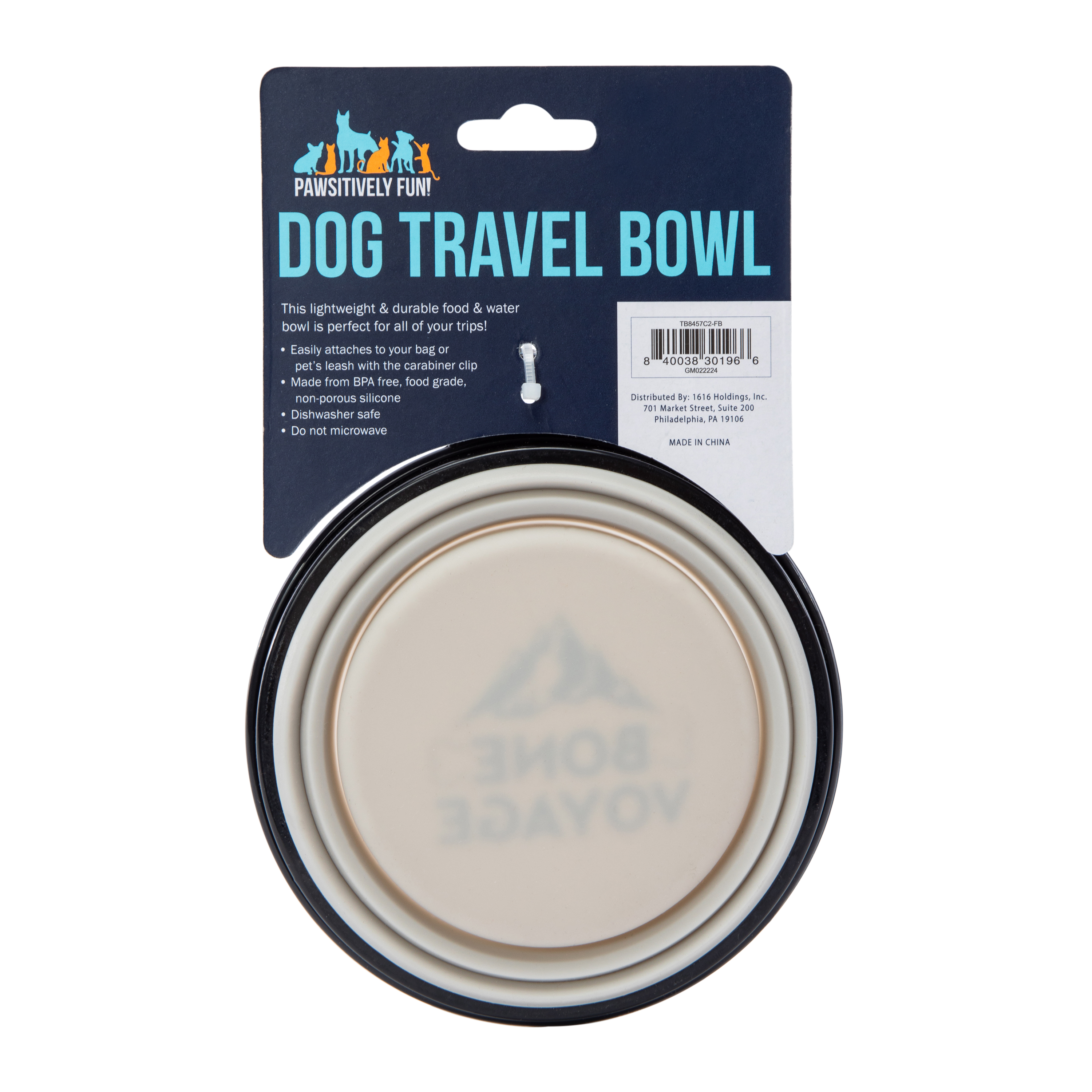 Funny Collapsible Dog Travel Bowl 12oz