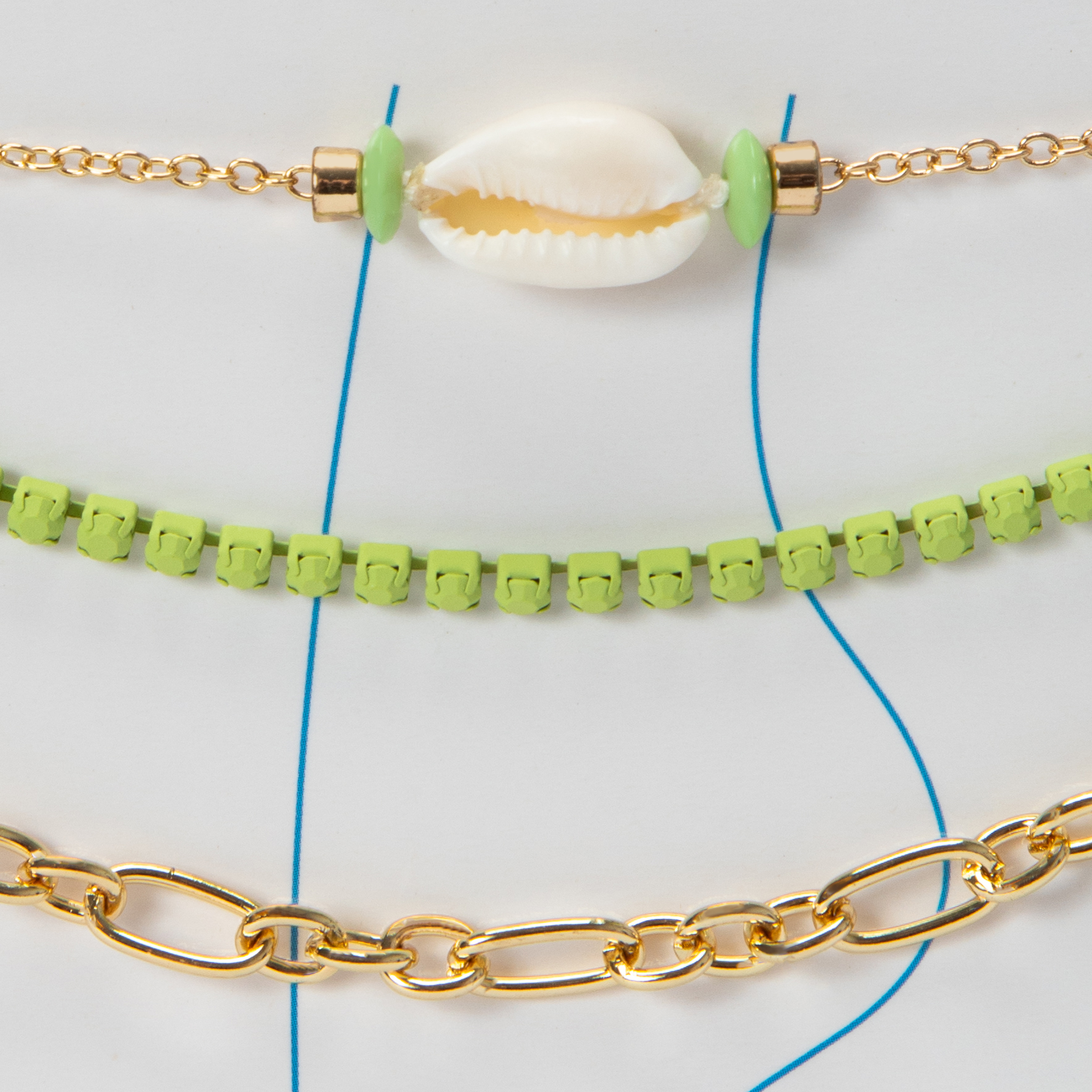 Under The Sea Beaded Anklet 3-Count