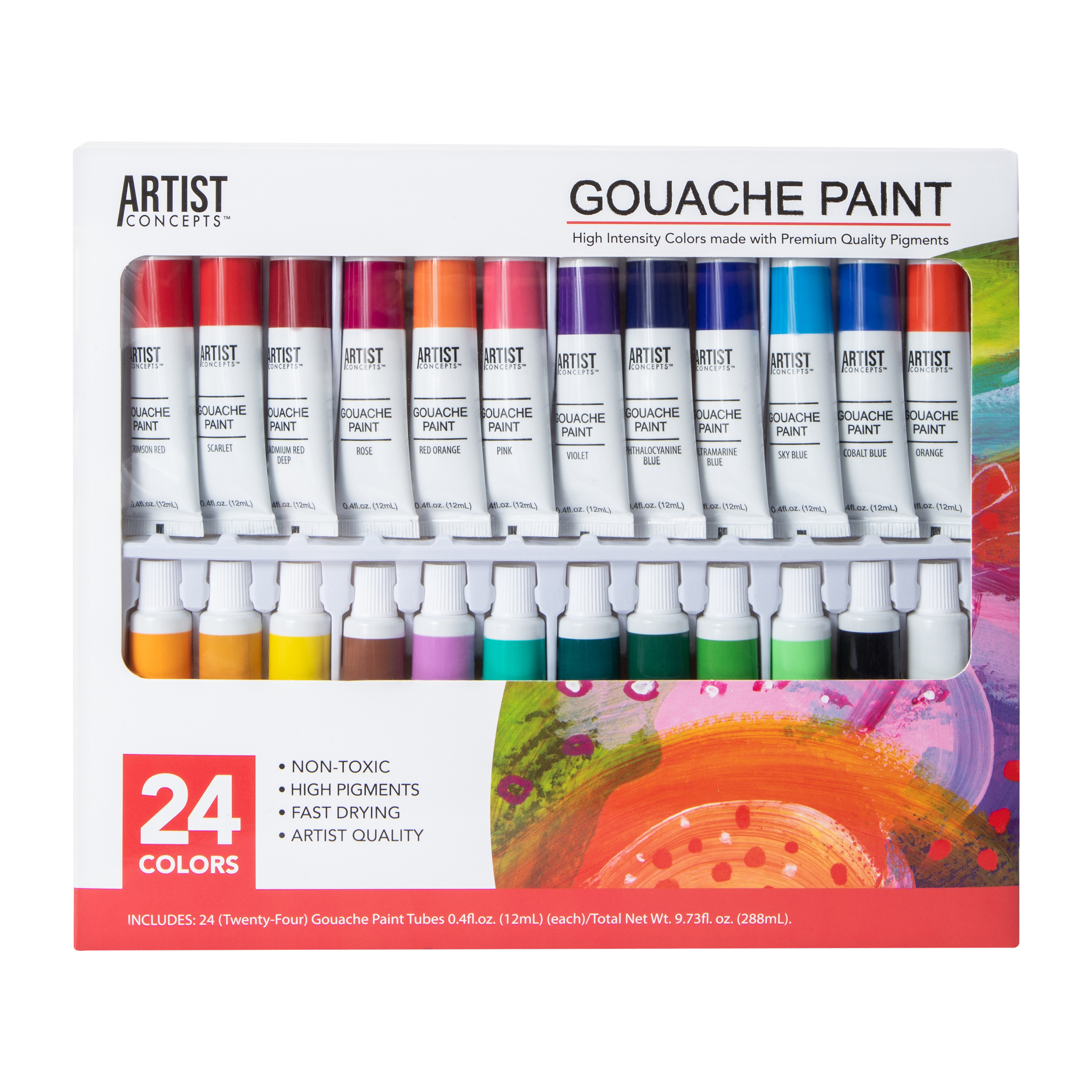 Artist Concepts™ Gouache Paint 24-Count