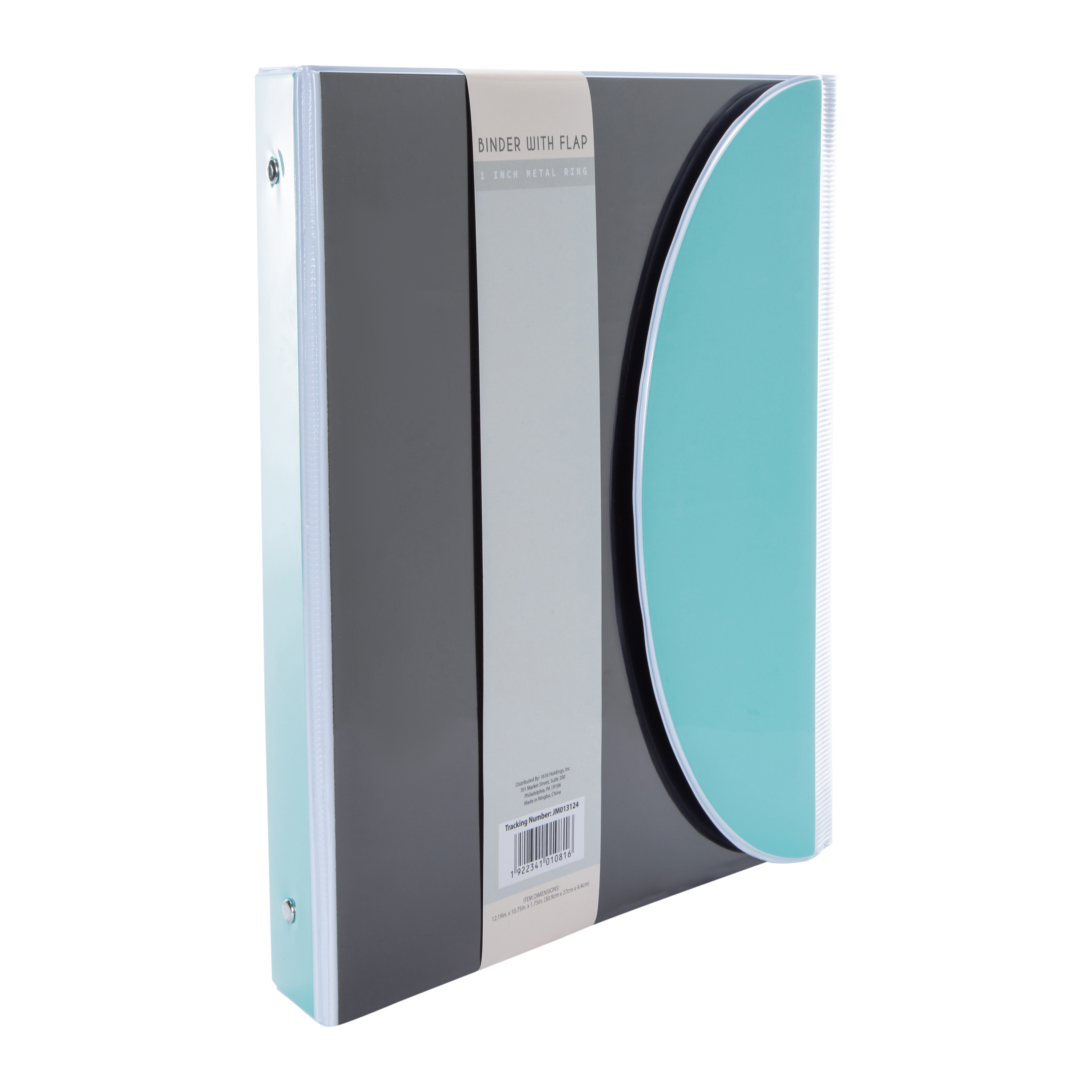 1in Metal Ring Binder With Flap