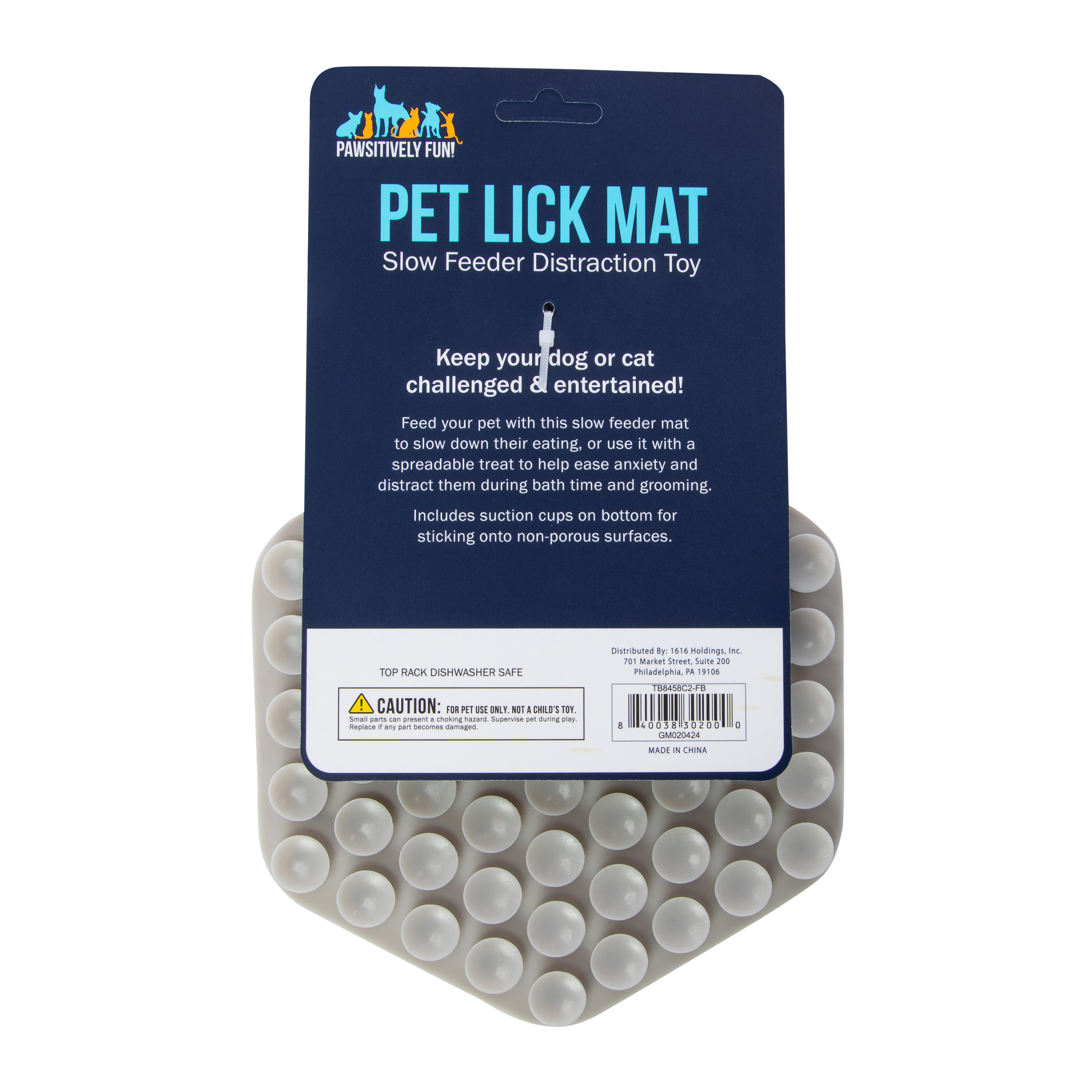 Pet Lick Mat Slow Feeder Distraction Toy