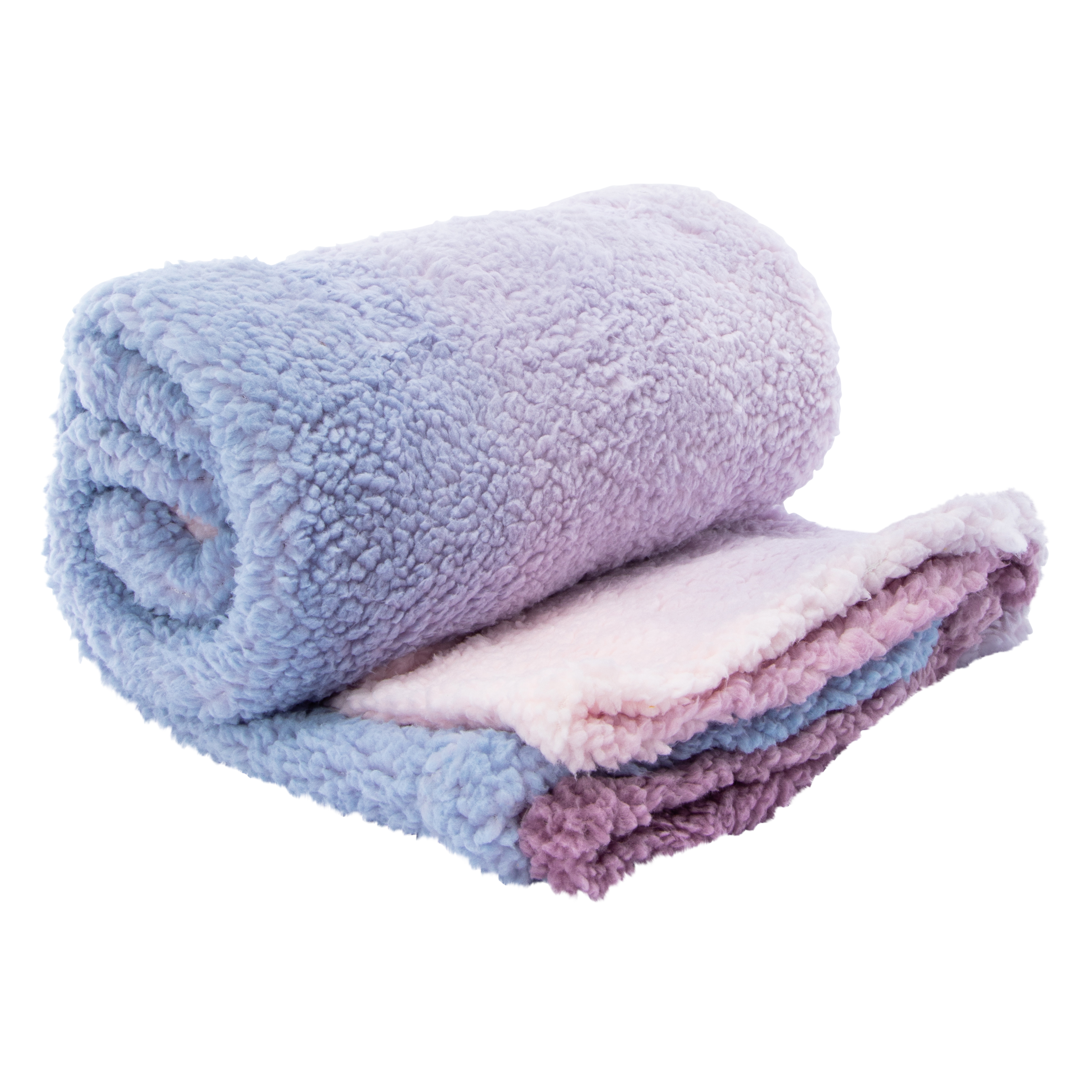 Printed Ombre Sherpa Throw Blanket 50in x 60in