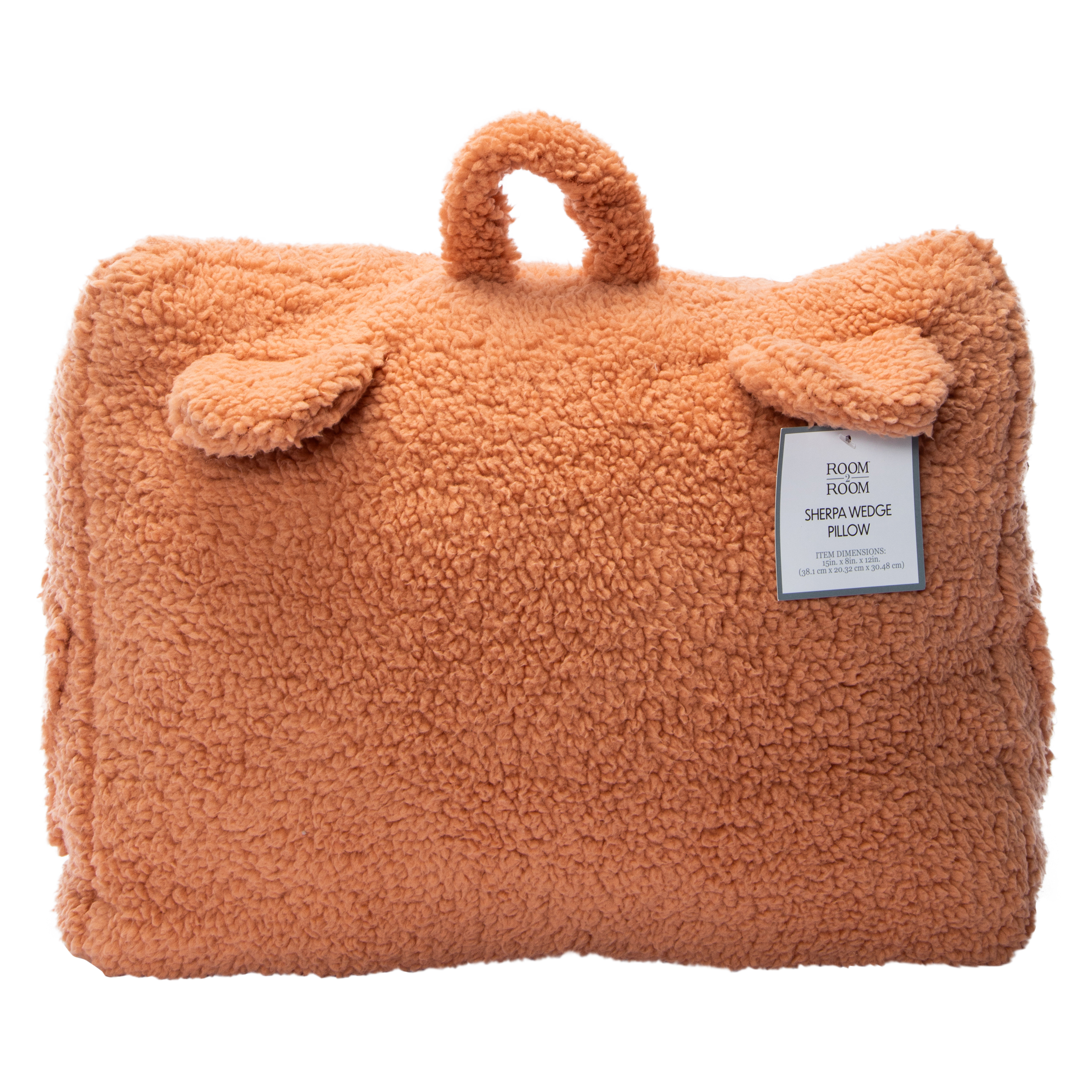 Sherpa Wedge Pillow 15in x 12in