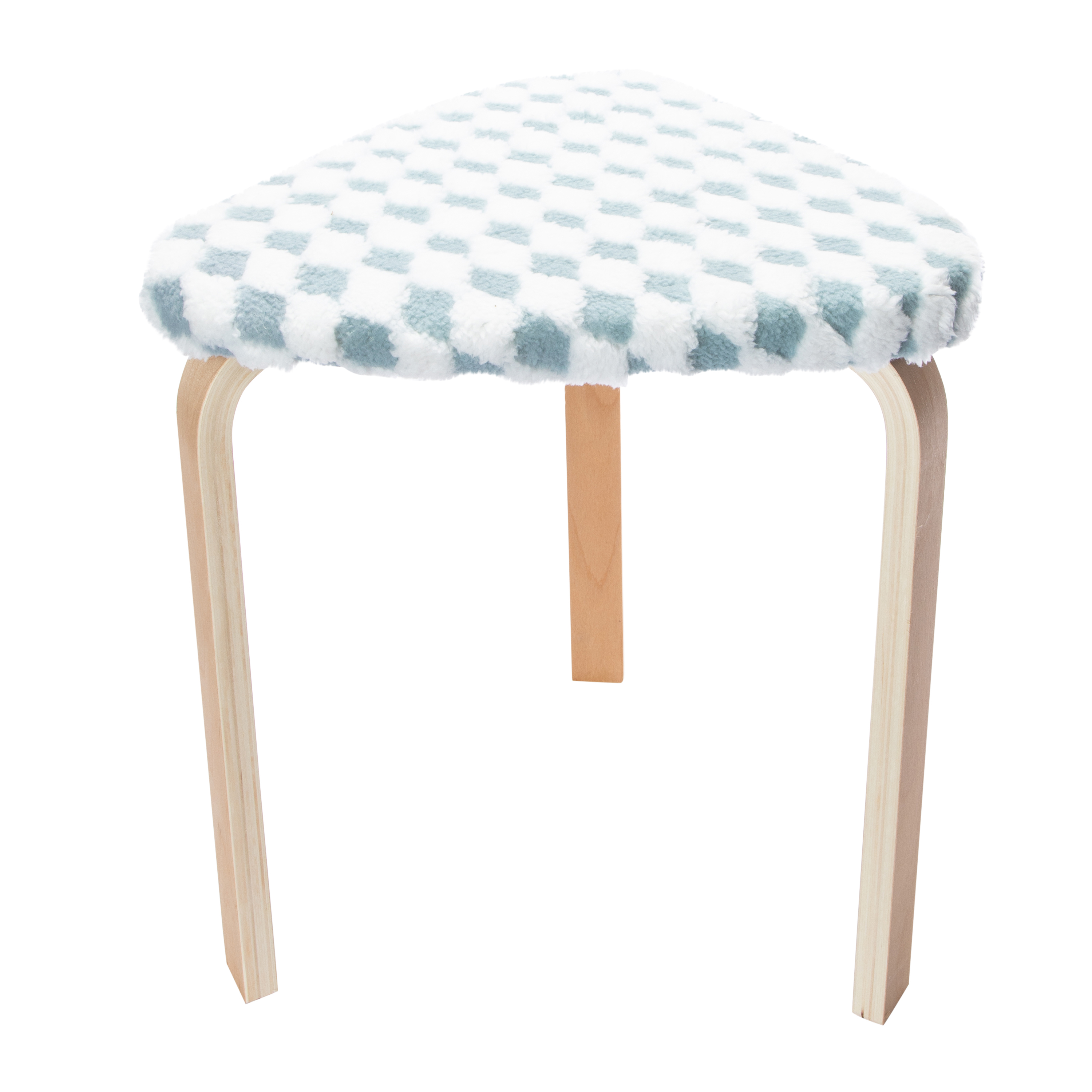 Checkered Stool 15.75in x 17.99in