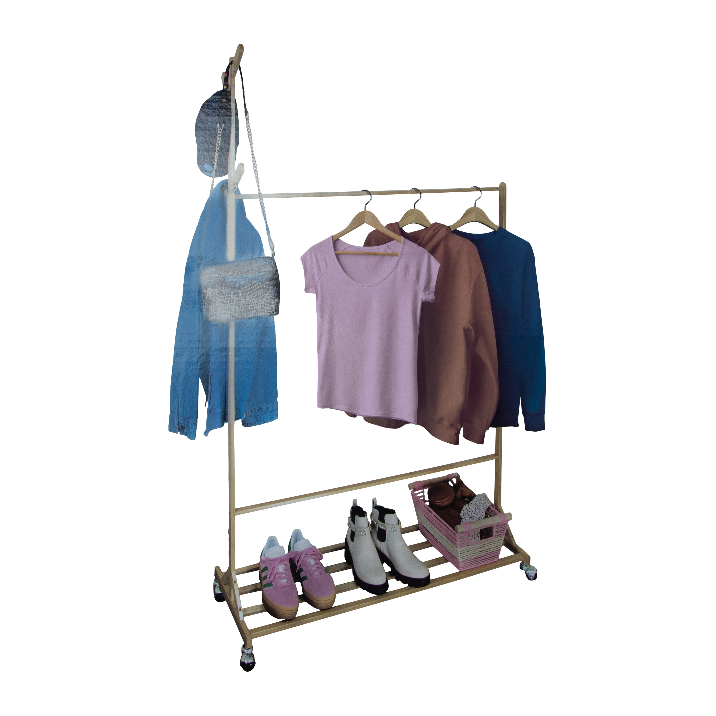 Wooden Clothing Rack 39.37in x 66.93in | Five Below Wooden Clothing Rack 39.37in x 66.93in | Five Below