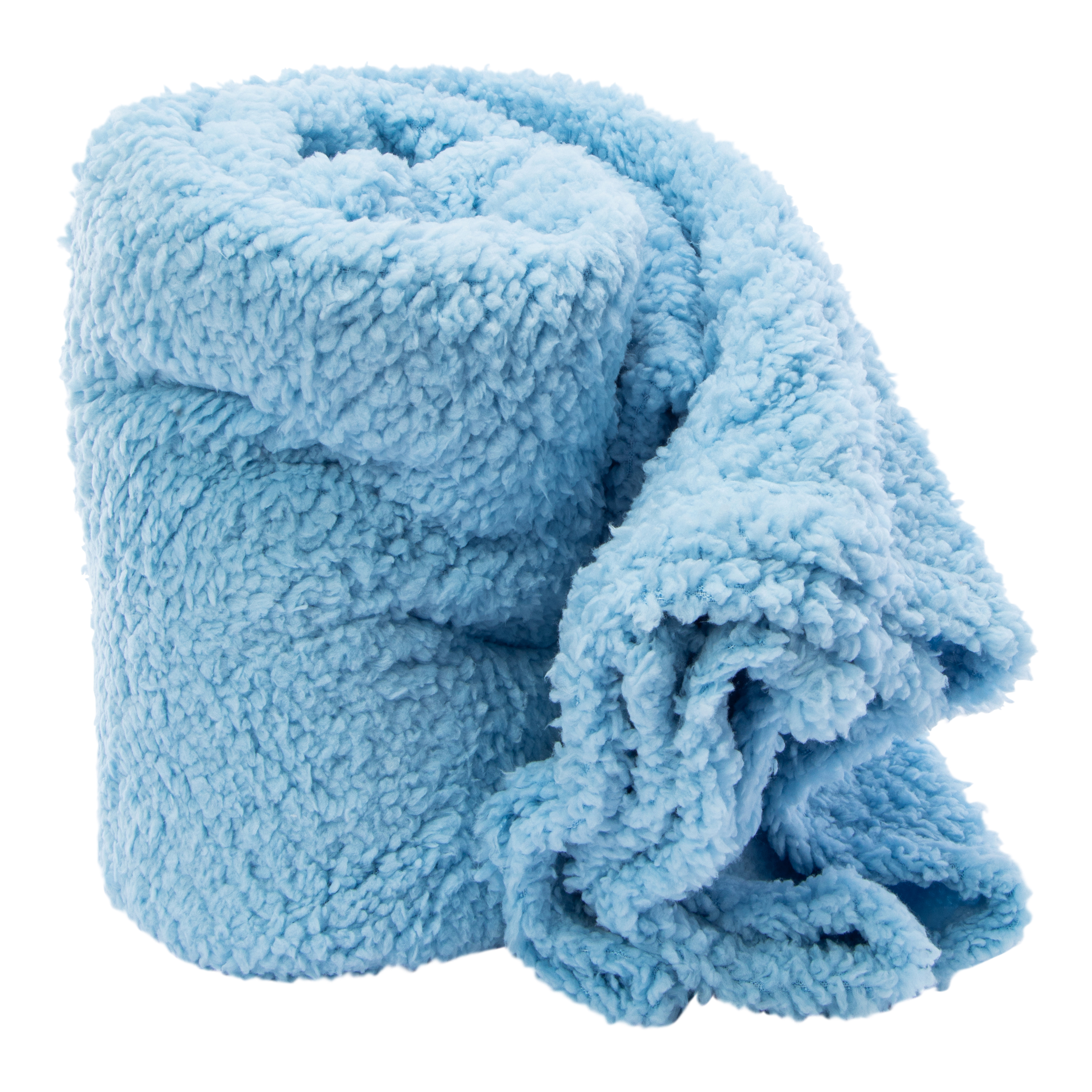 Solid Sherpa Throw Blanket 50in x 60in