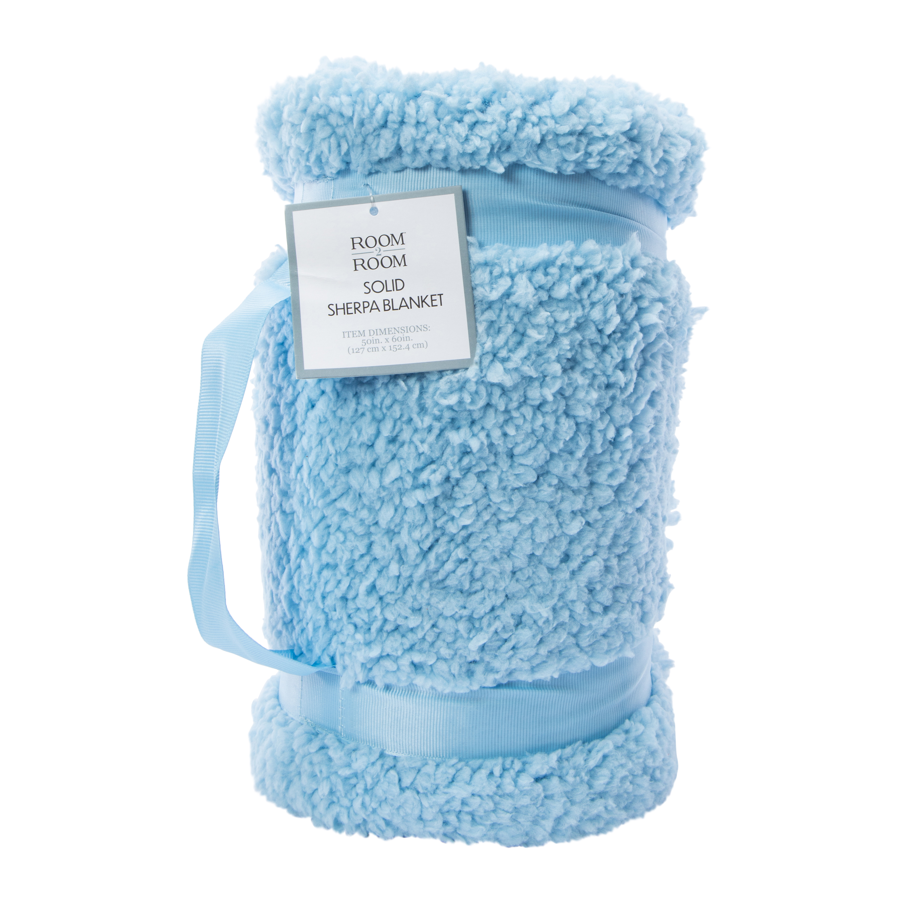 Solid Sherpa Throw Blanket 50in x 60in