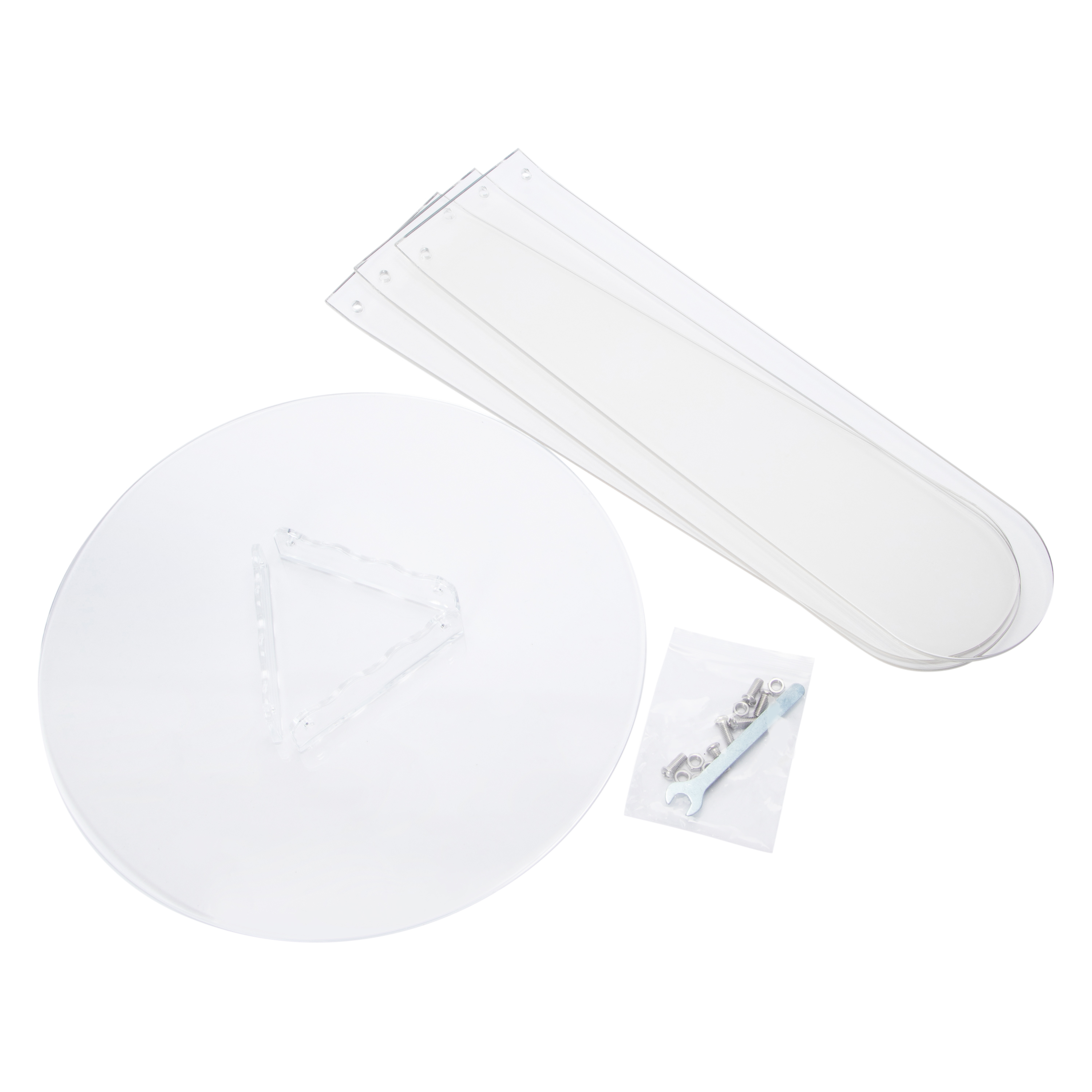 Clear Side Table 11.8in x 15.4in