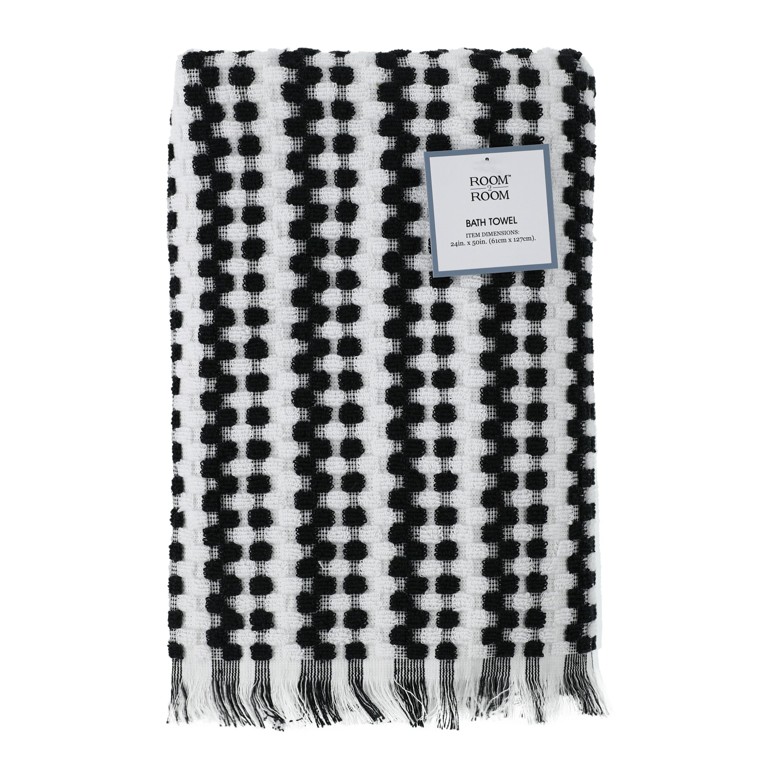 Textured Popcorn Bath Towel 24in x 50in