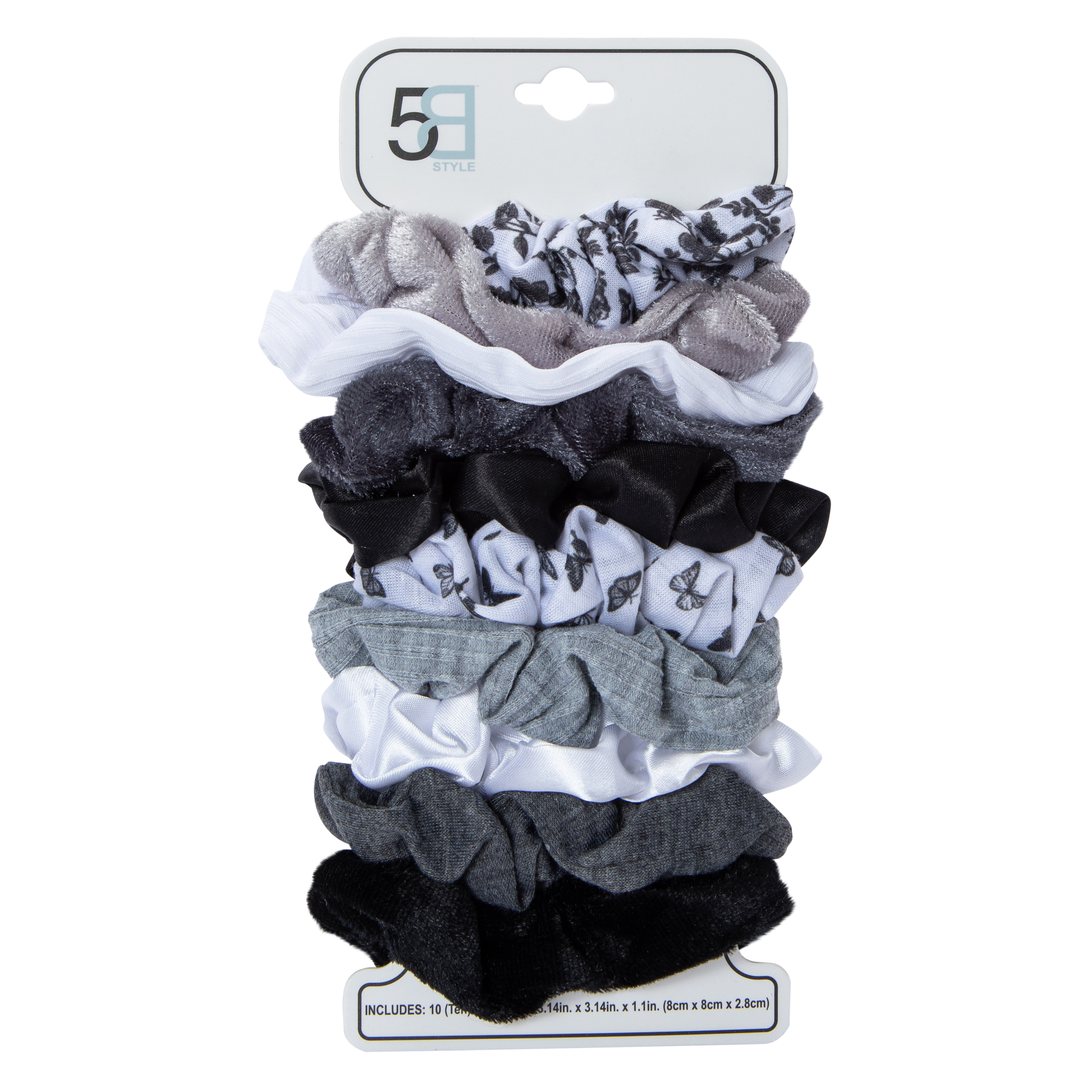 Assorted Scrunchie Set 10-Count