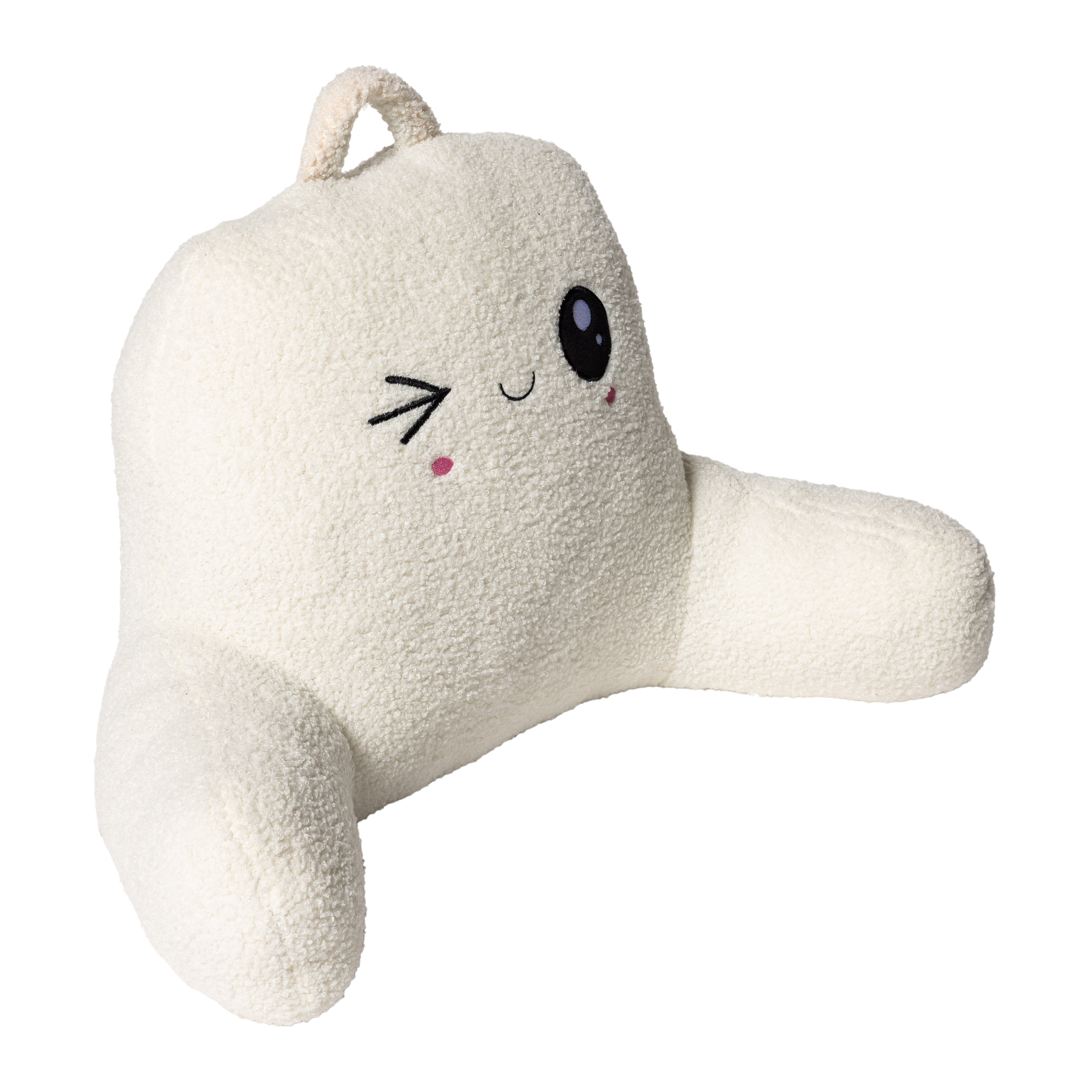 Winky Face Bed Rest Pillow 33in x 17in