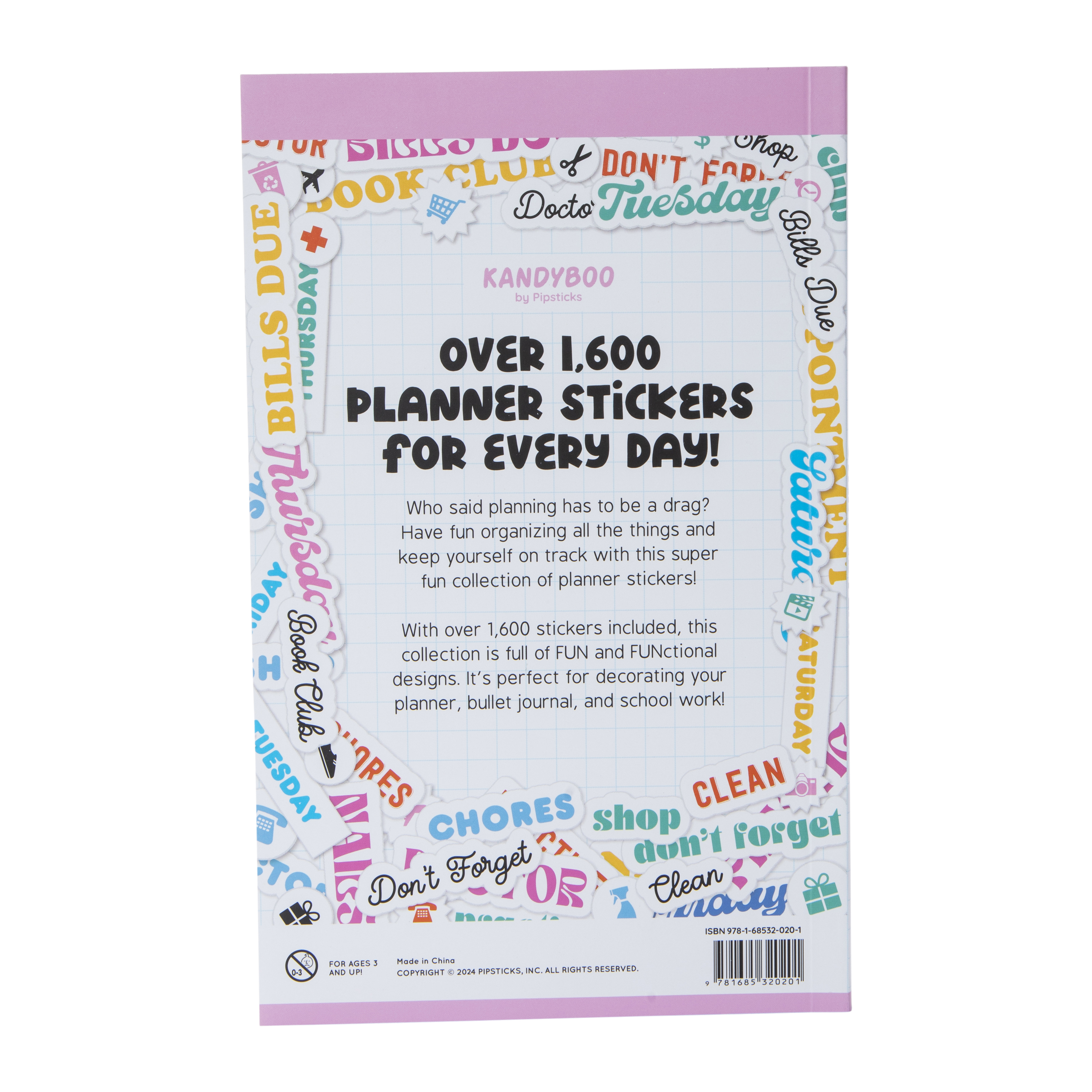 Stick To The Plan: Planner Sticker Book 1600-Count