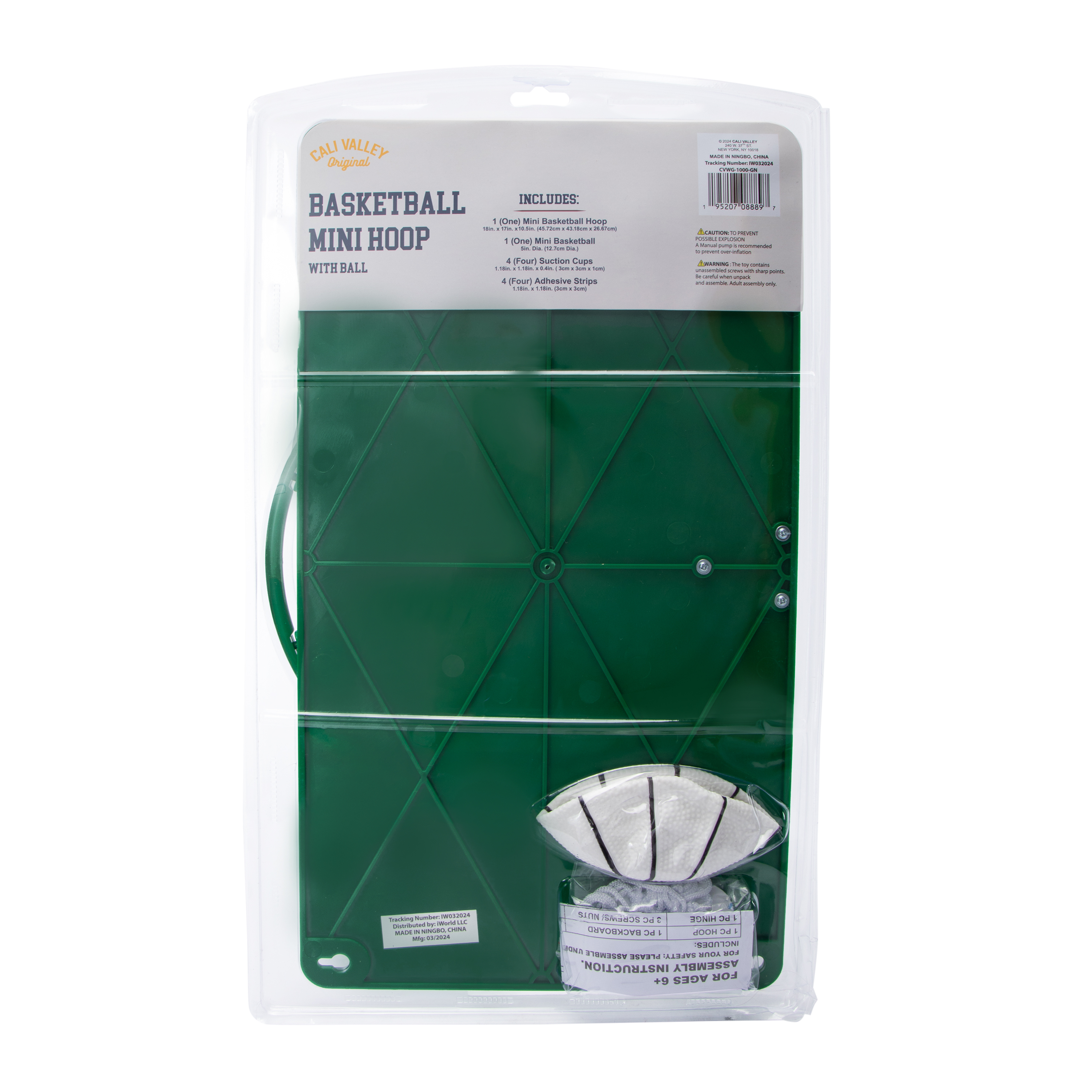 Basketball Mini Hoop With Ball 18in x 17in