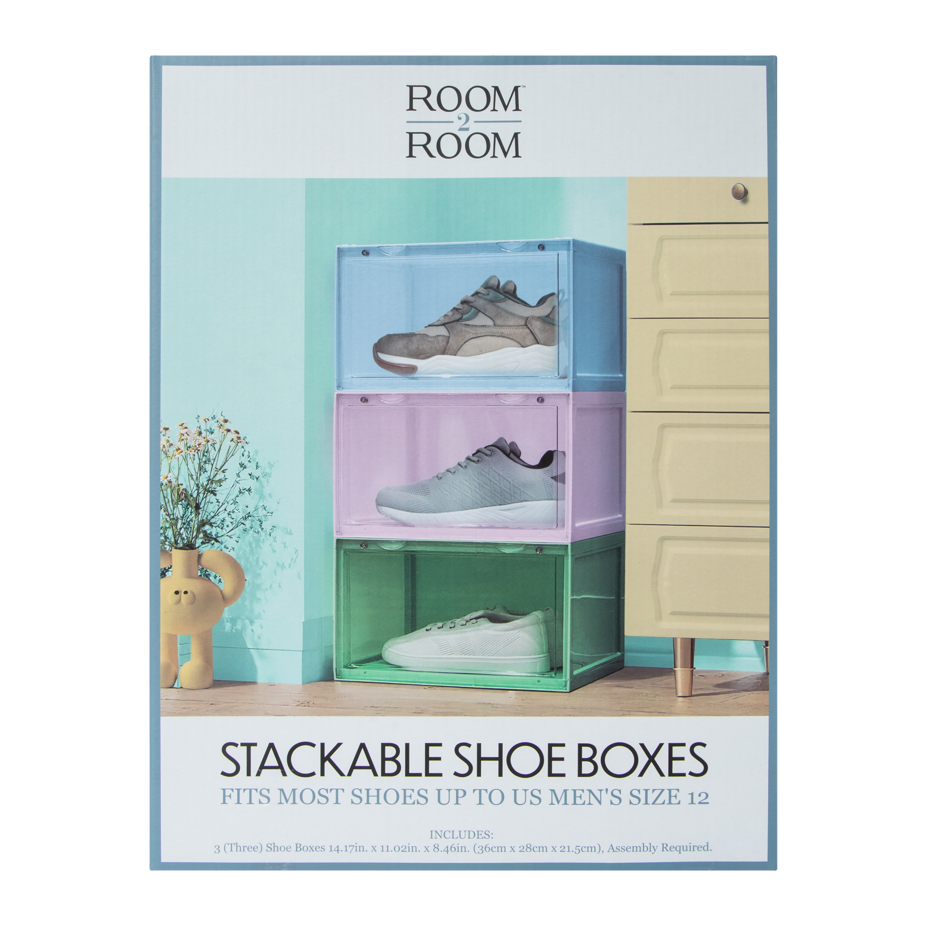 Stackable Shoe Boxes 3-Count