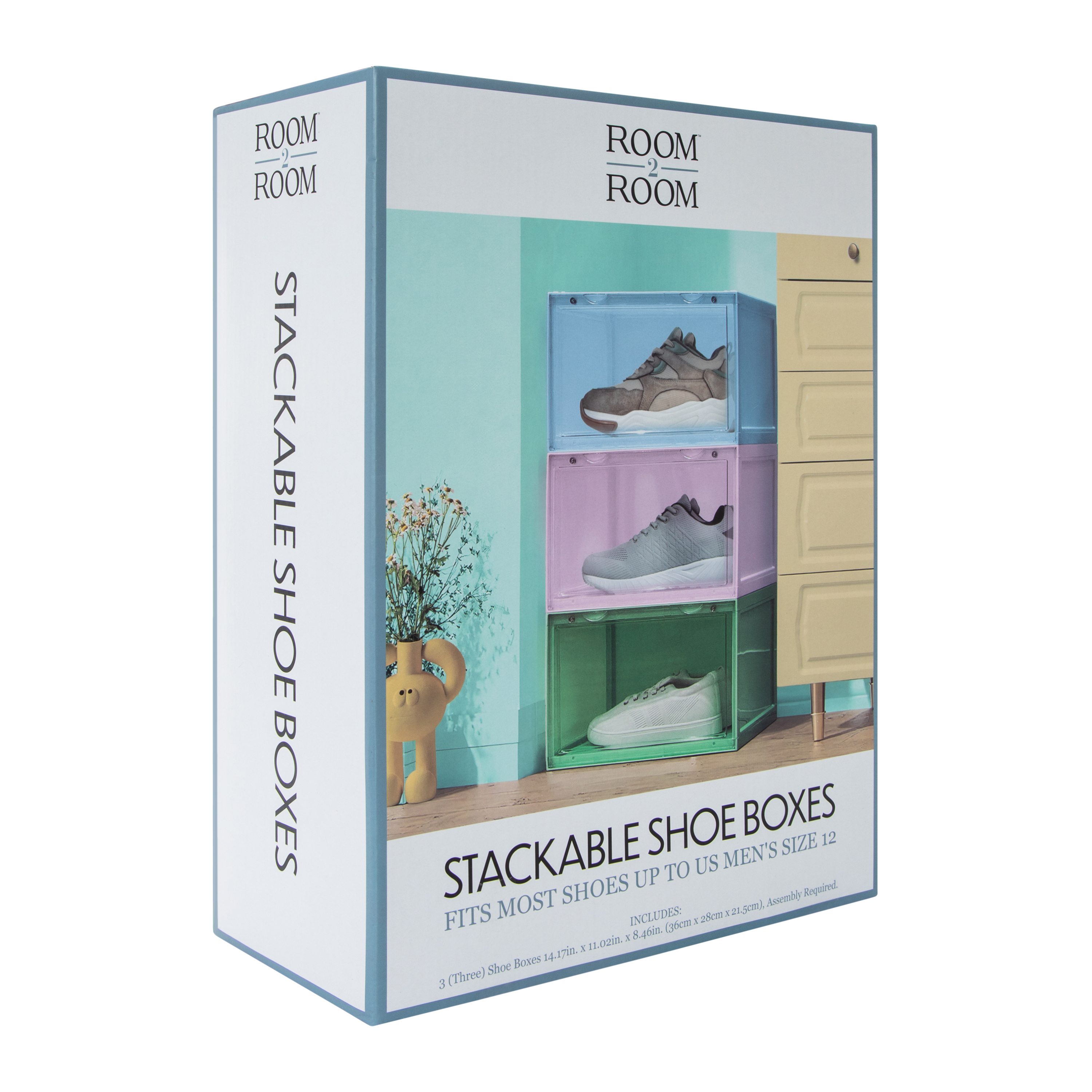 Stackable Shoe Boxes 3-Count