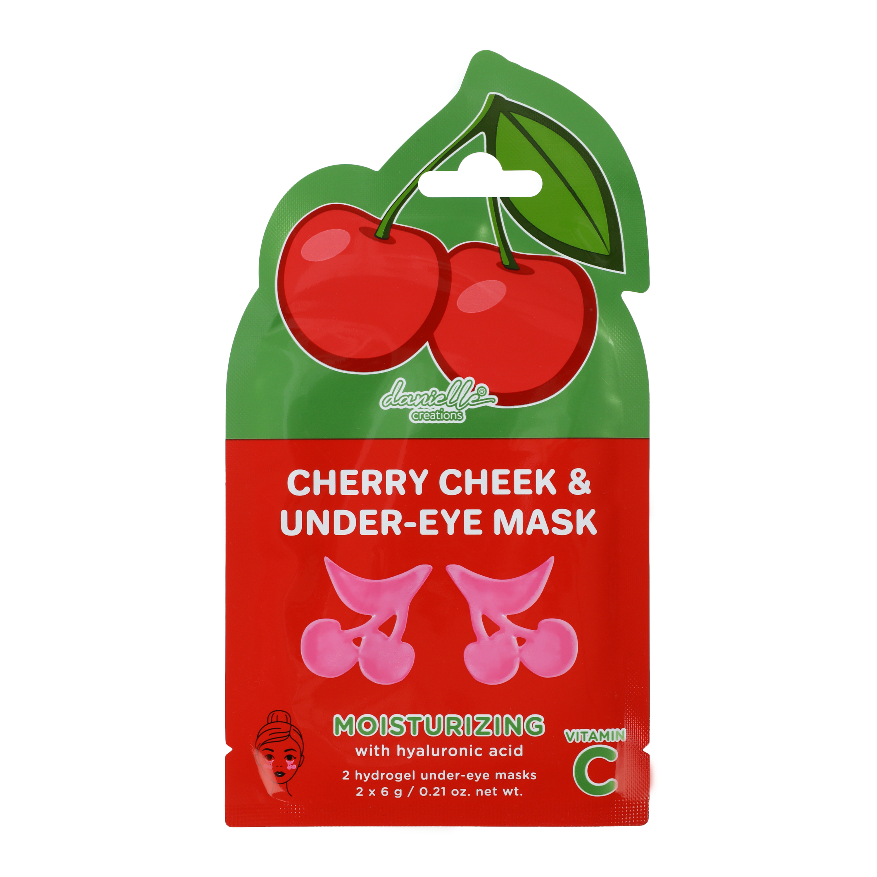 Danielle Creations® Cherry Cheek & Under-Eye Masks 2-Count