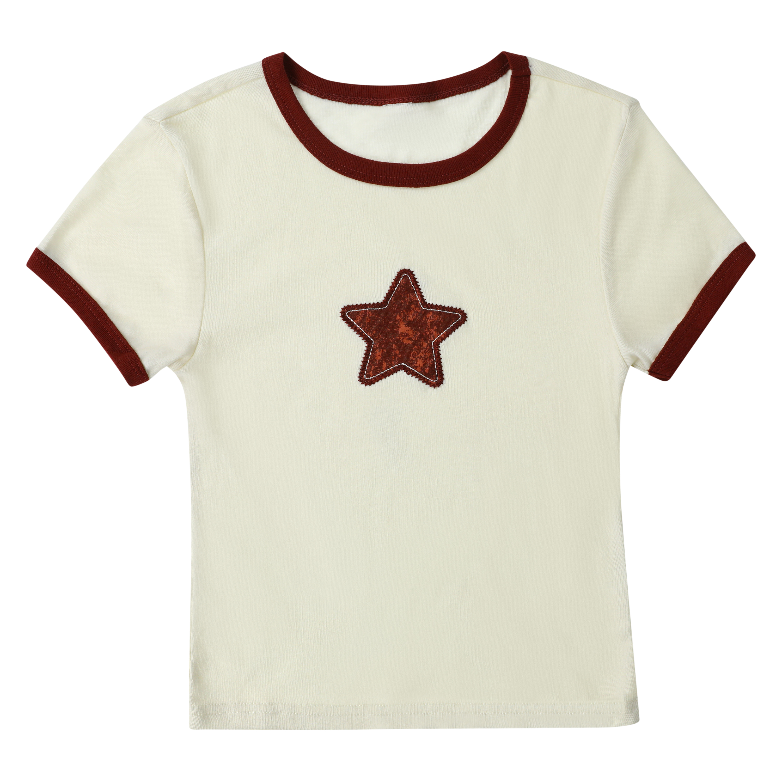 Juniors Star Icon Ringer Tee