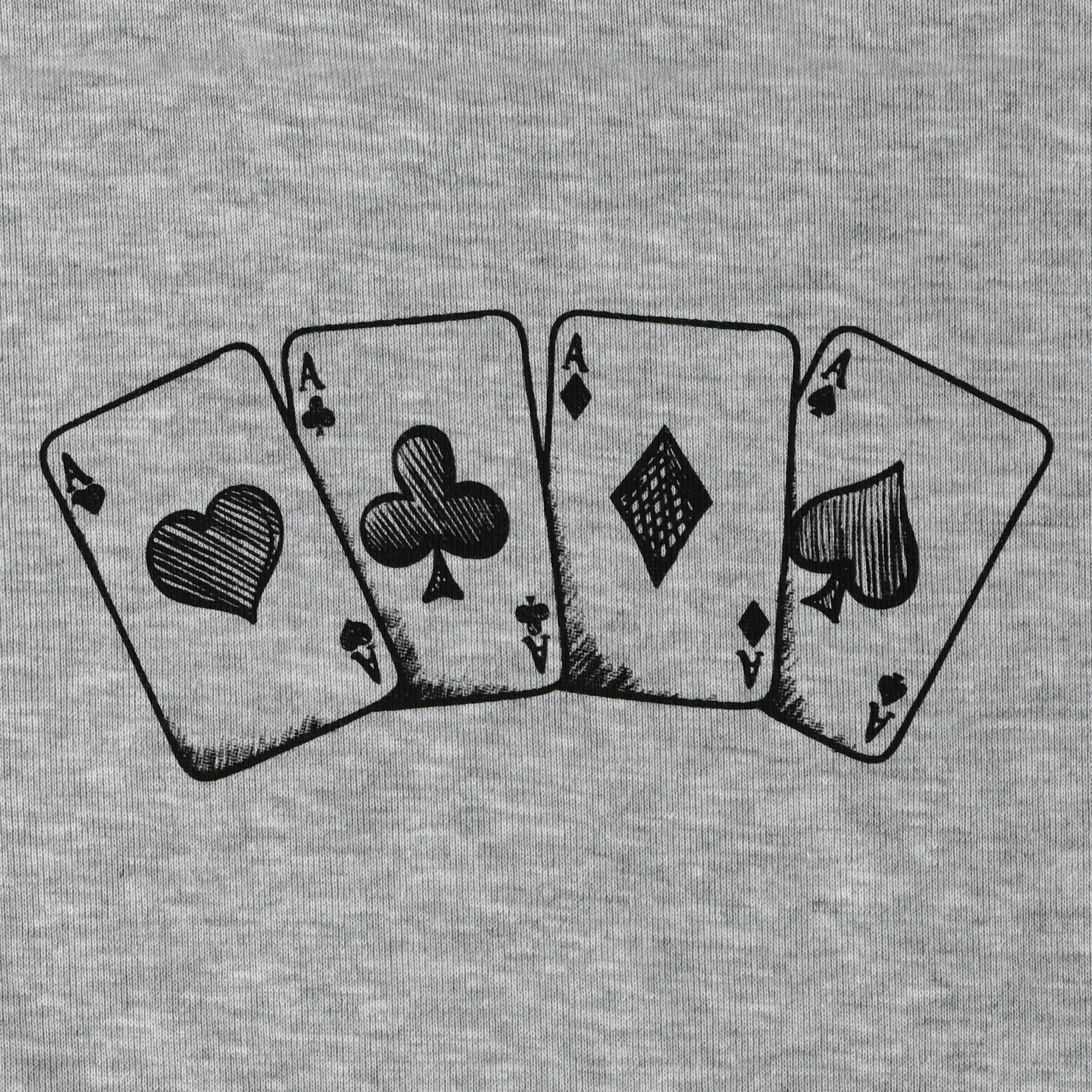 Juniors Playing Cards Graphic Tee