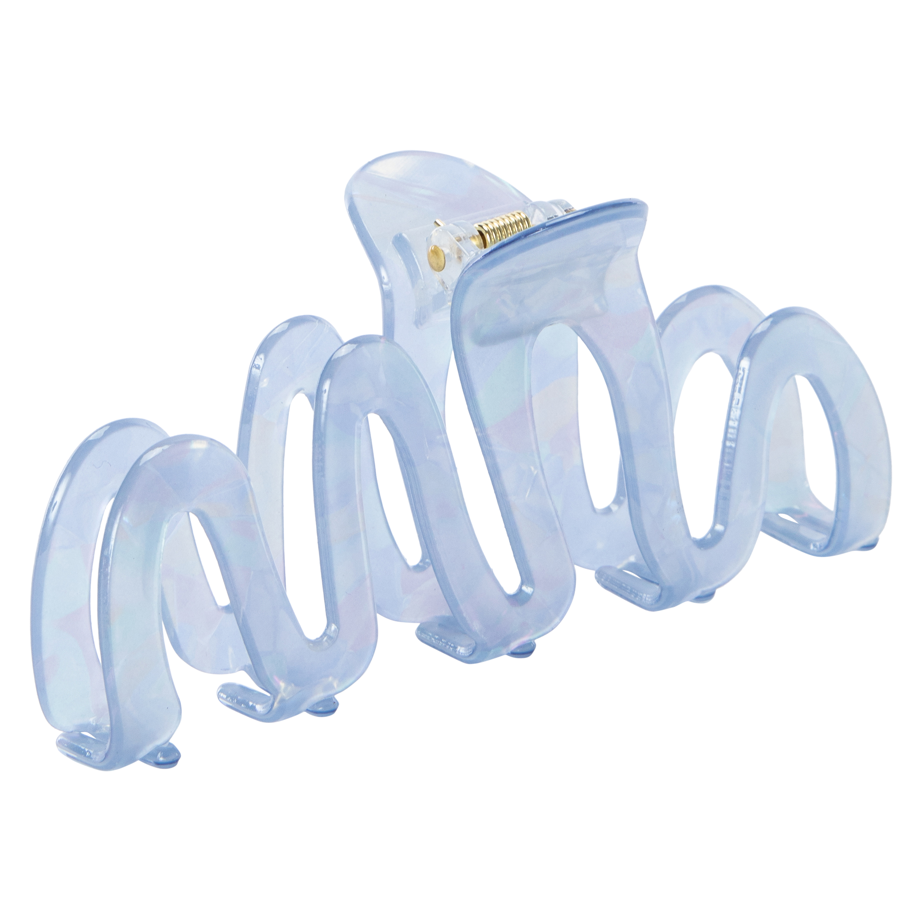 Marble Wavy Claw Clip