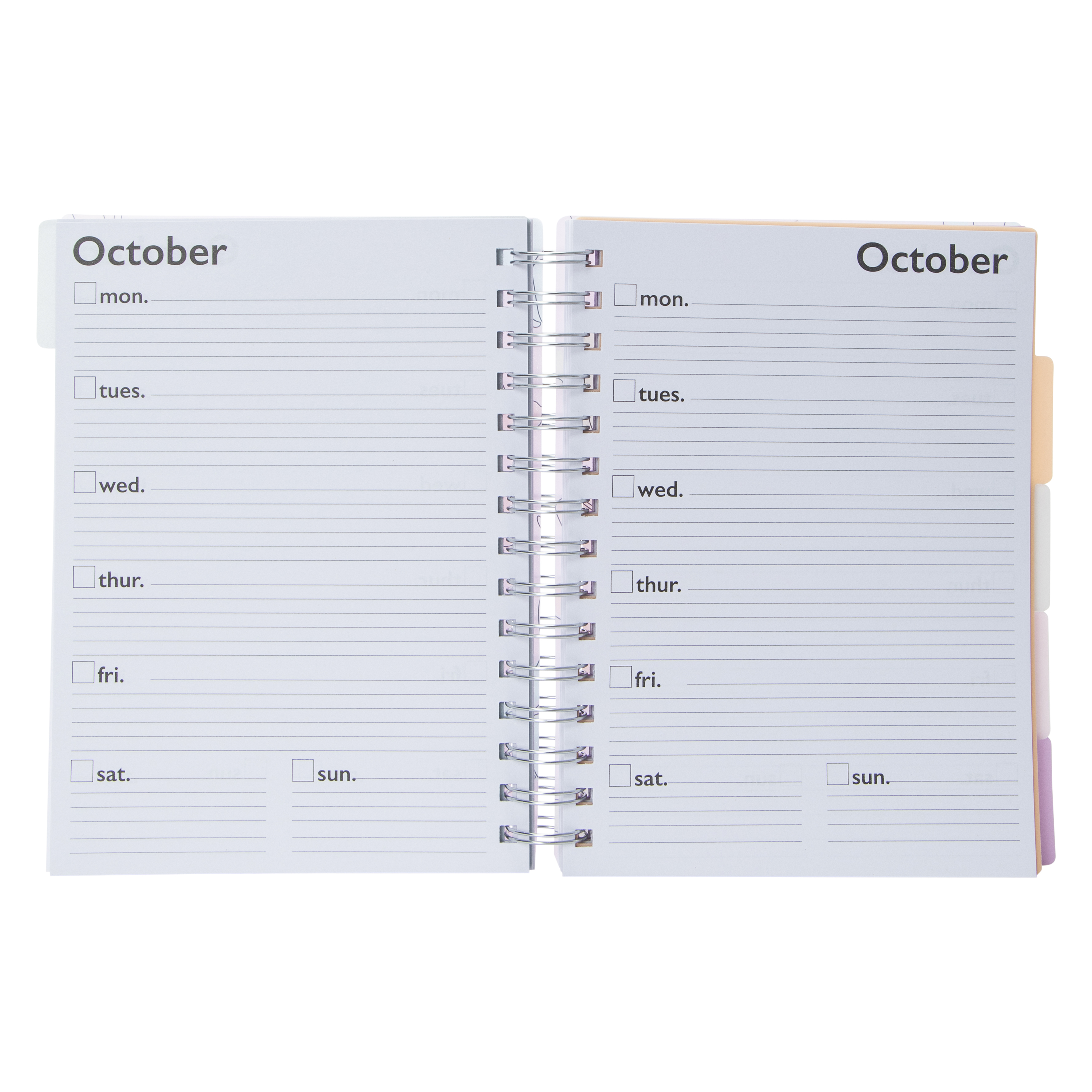 Spiral Planner With Tabs