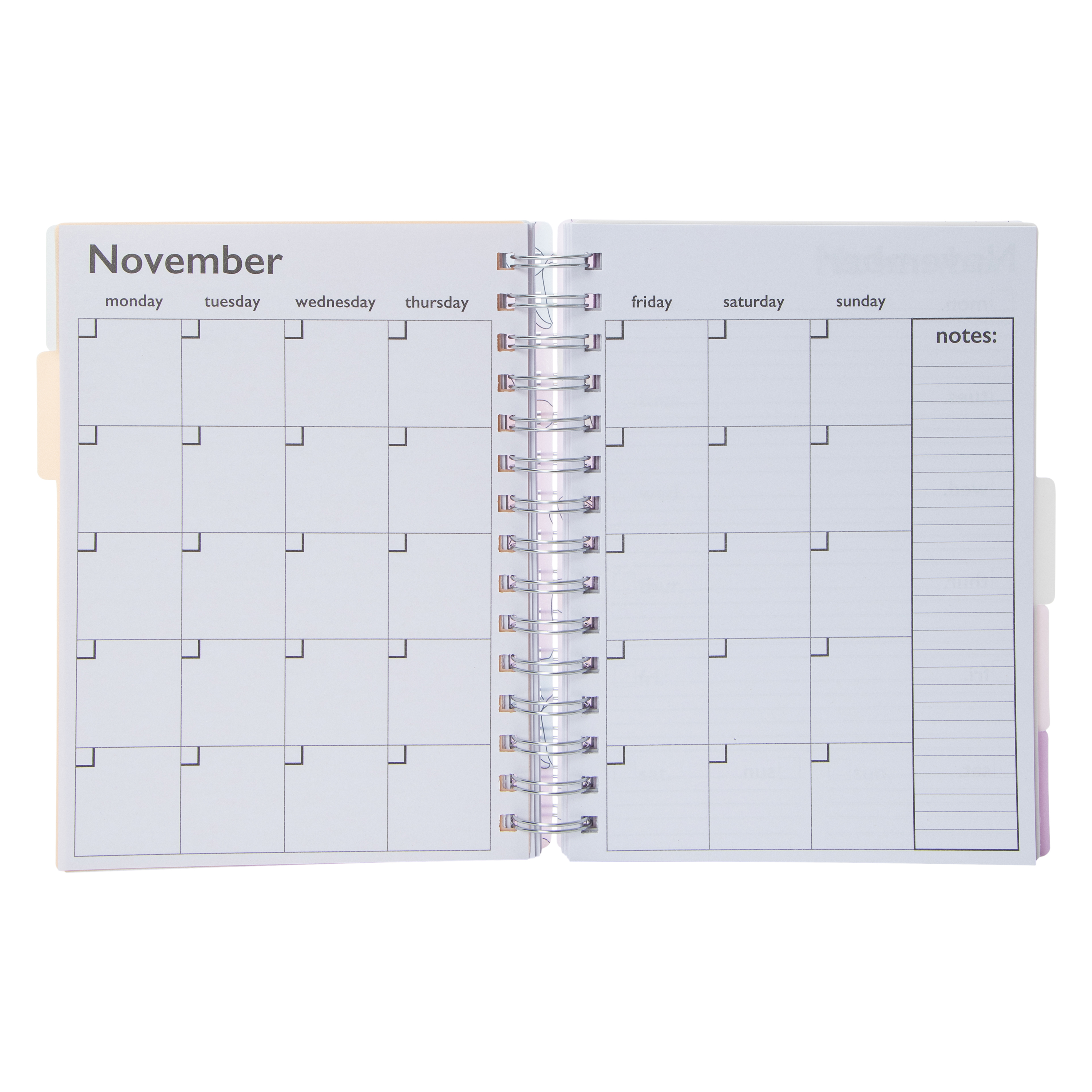 Spiral Planner With Tabs
