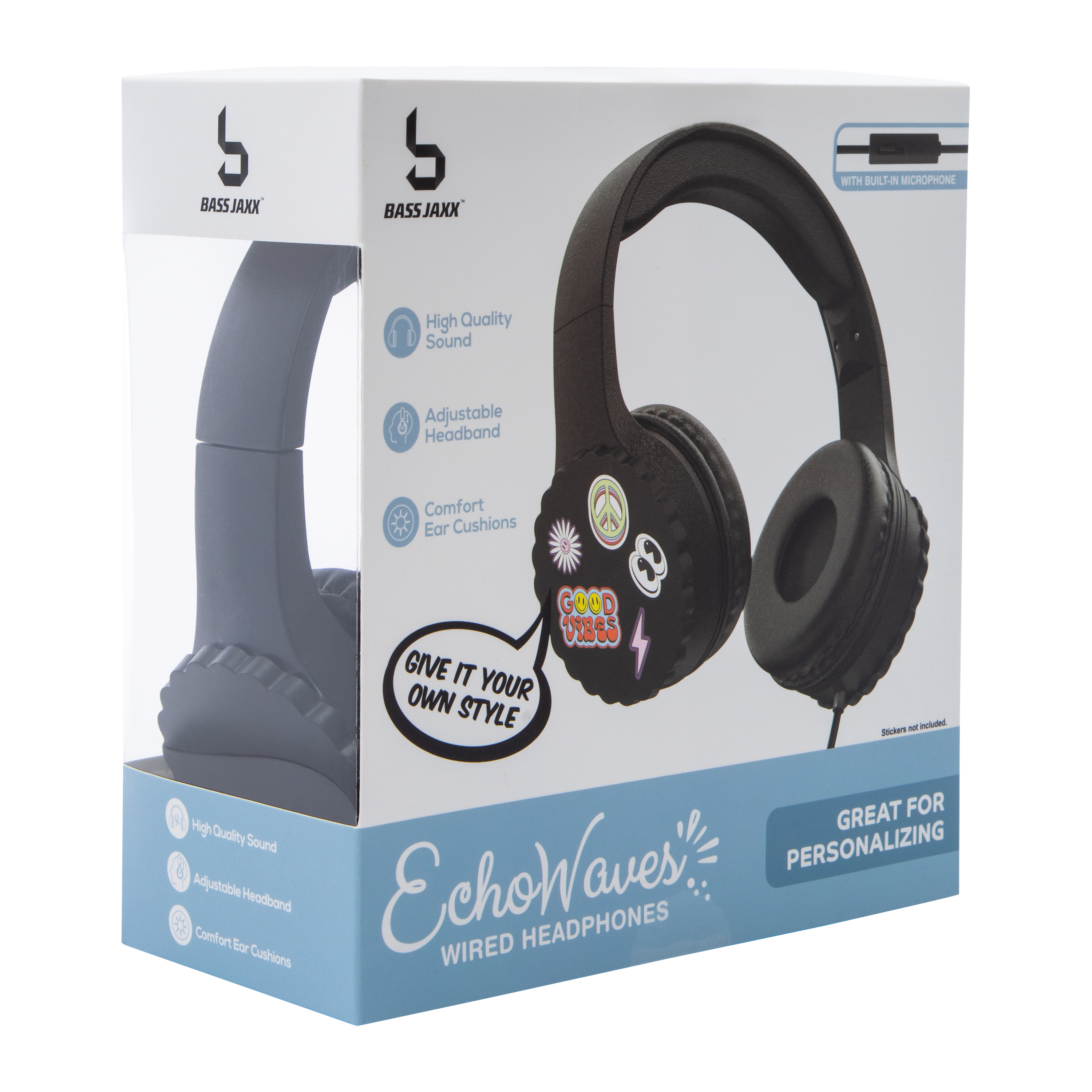 Echowave Wired Headphones With Mic