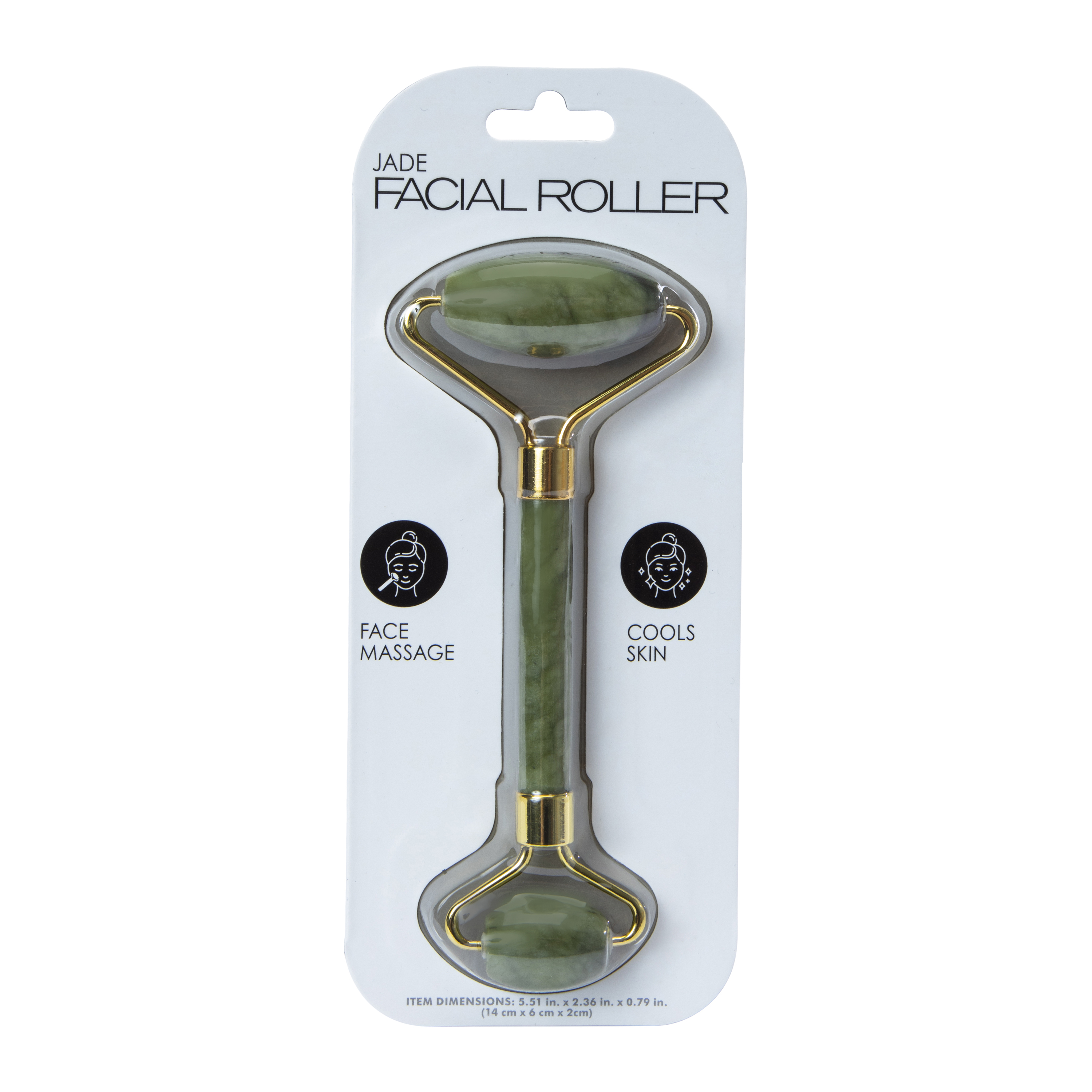 Jade Facial Roller 2.36in x 5.51in