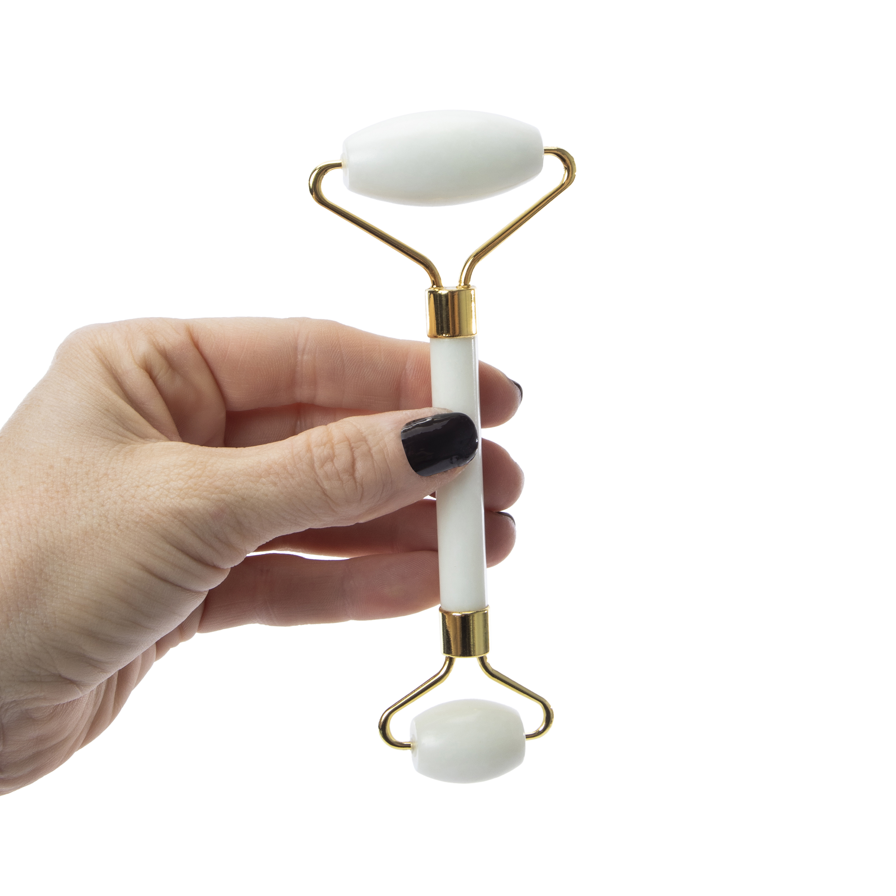 White Quartz Facial Roller 2.36in x 5.51in