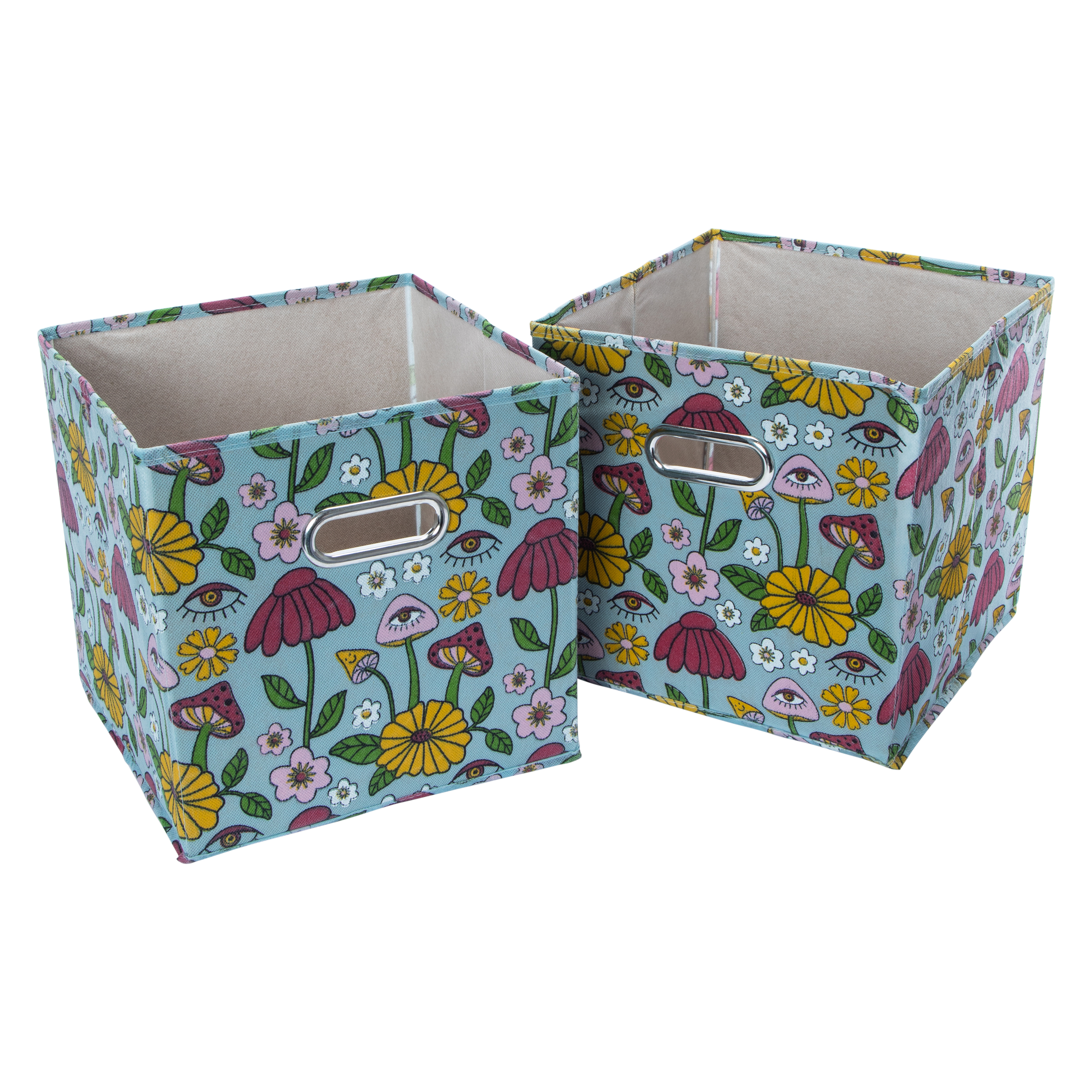 Printed Collapsible Bins 2-Count, 10.5in  Five Below