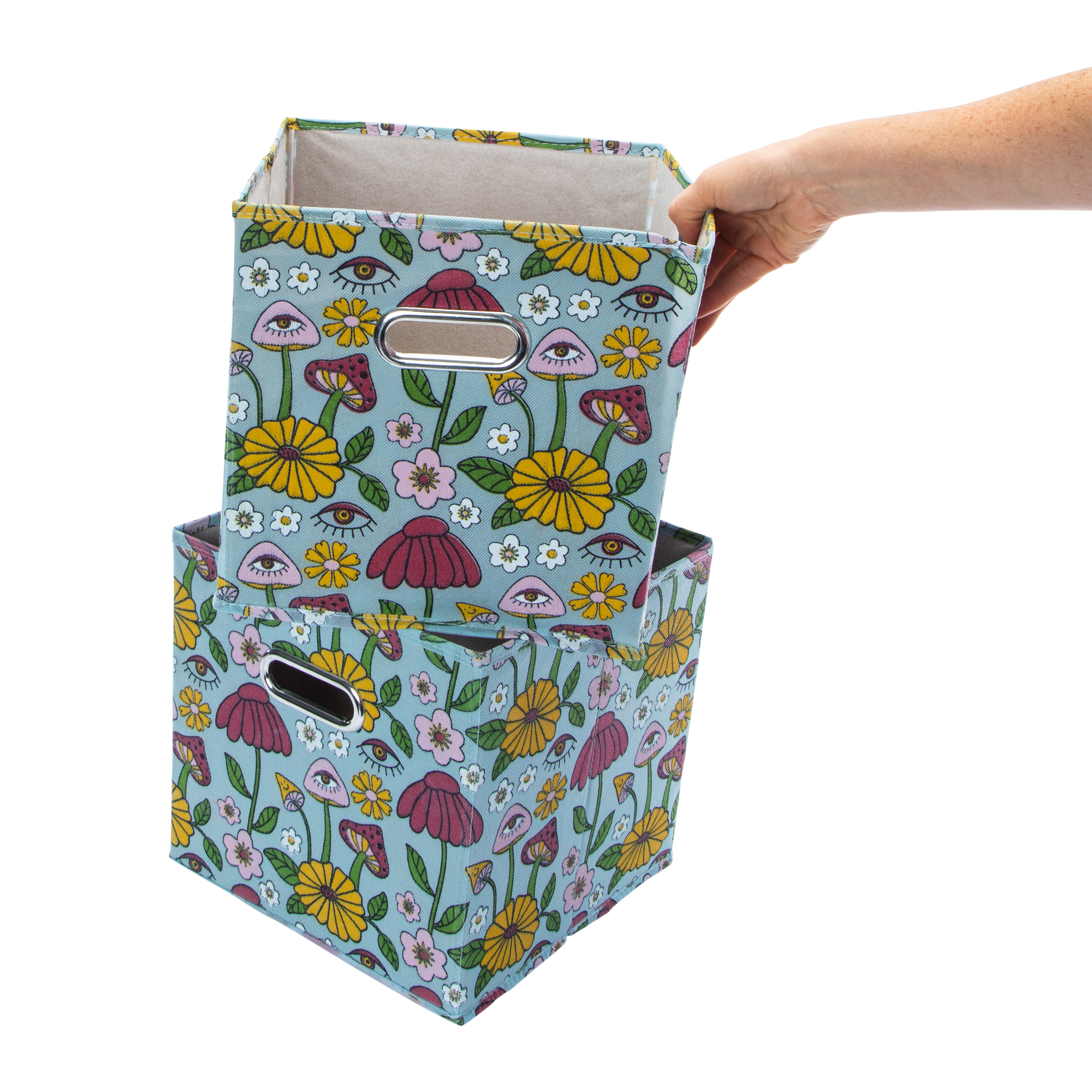 Printed Collapsible Bins 2-Count, 10.5in  Five Below