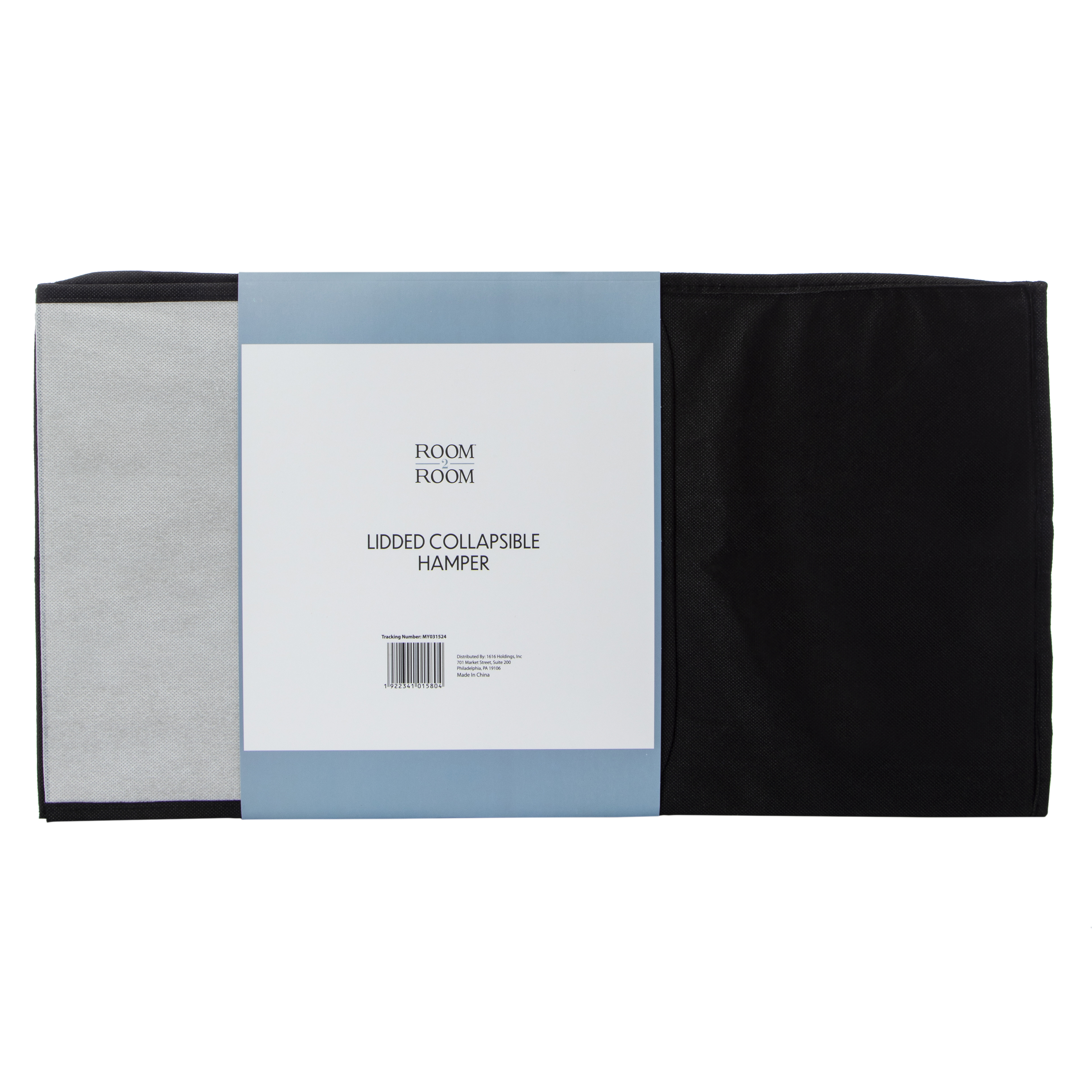 Lidded Collapsible Laundry Hamper 12in x 23in