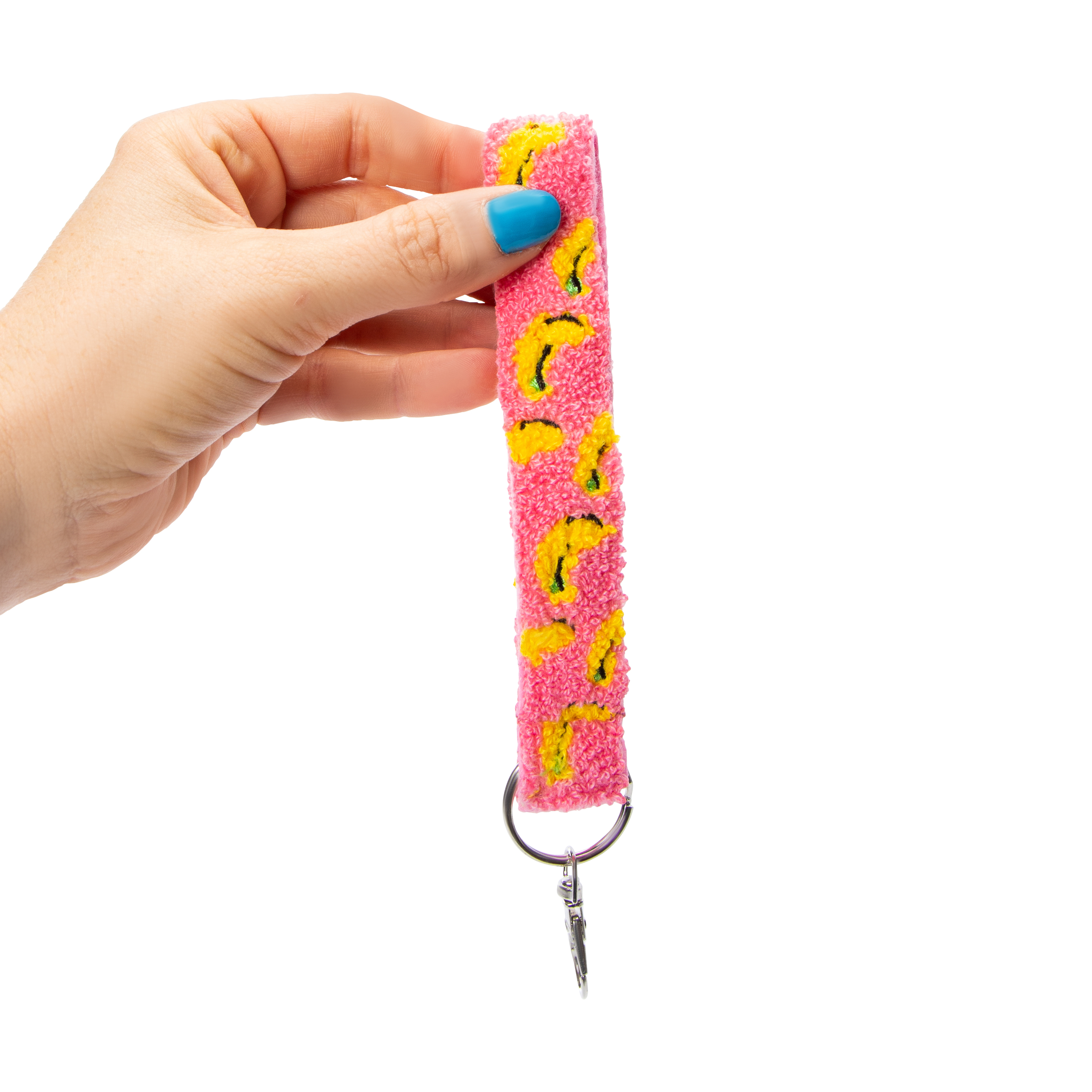 Tufted Wristlet With Keyring