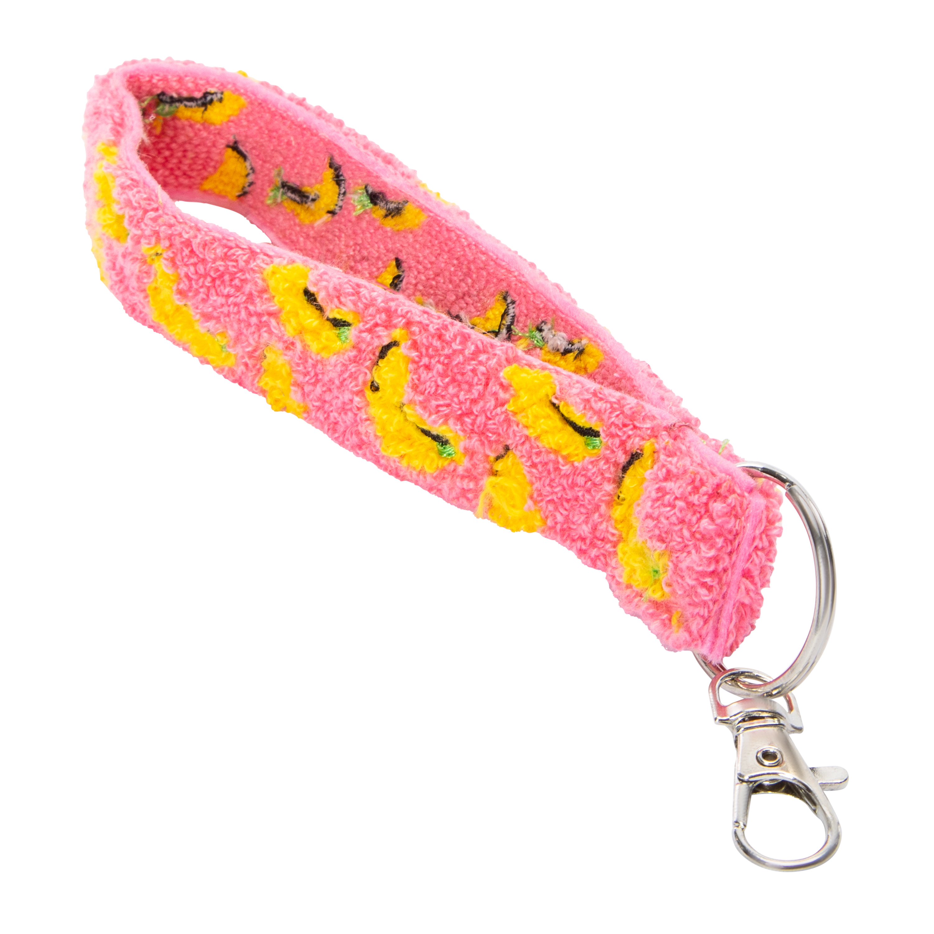 Tufted Wristlet With Keyring