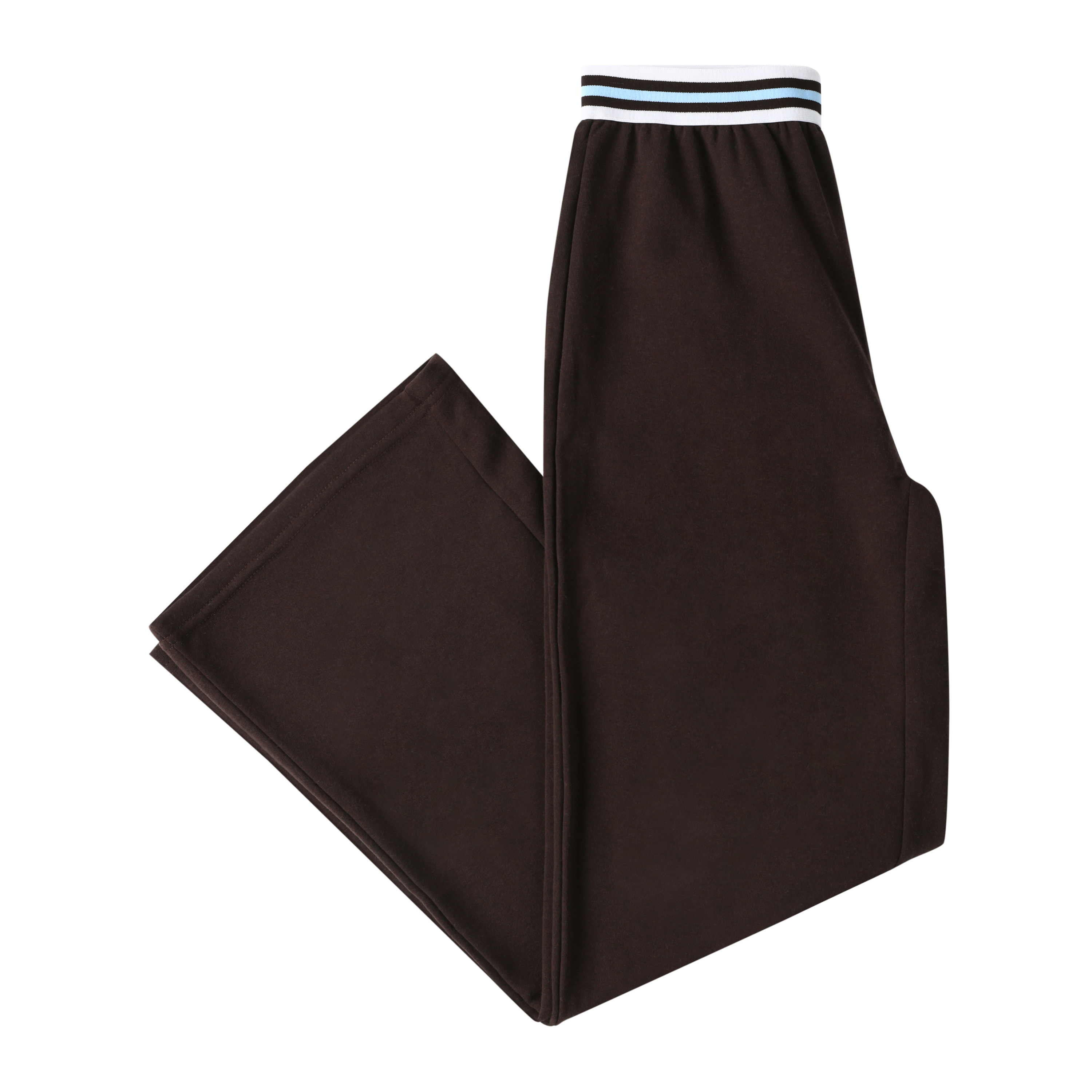 Sporty Striped-Waistband Sweatpants