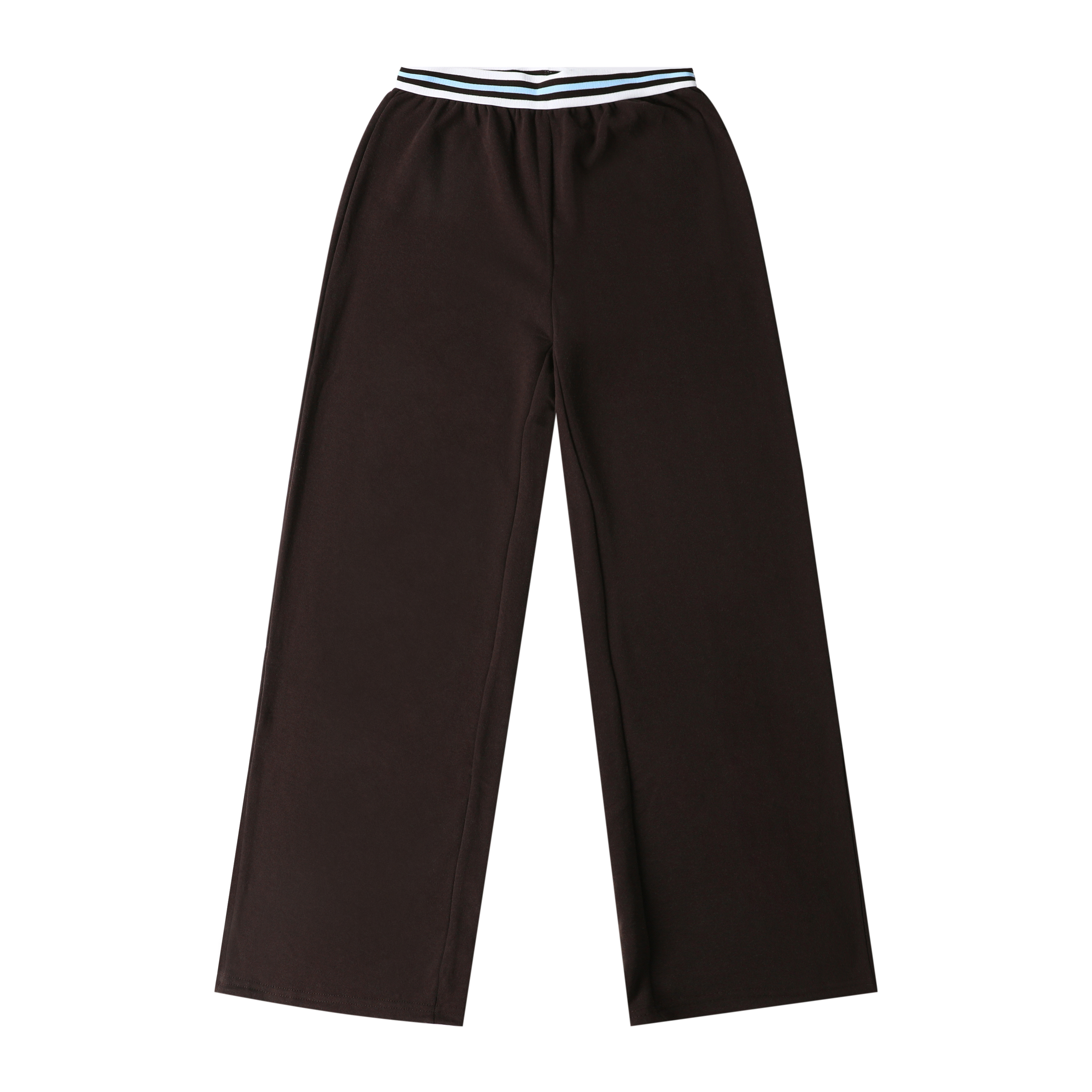 Sporty Striped-Waistband Sweatpants