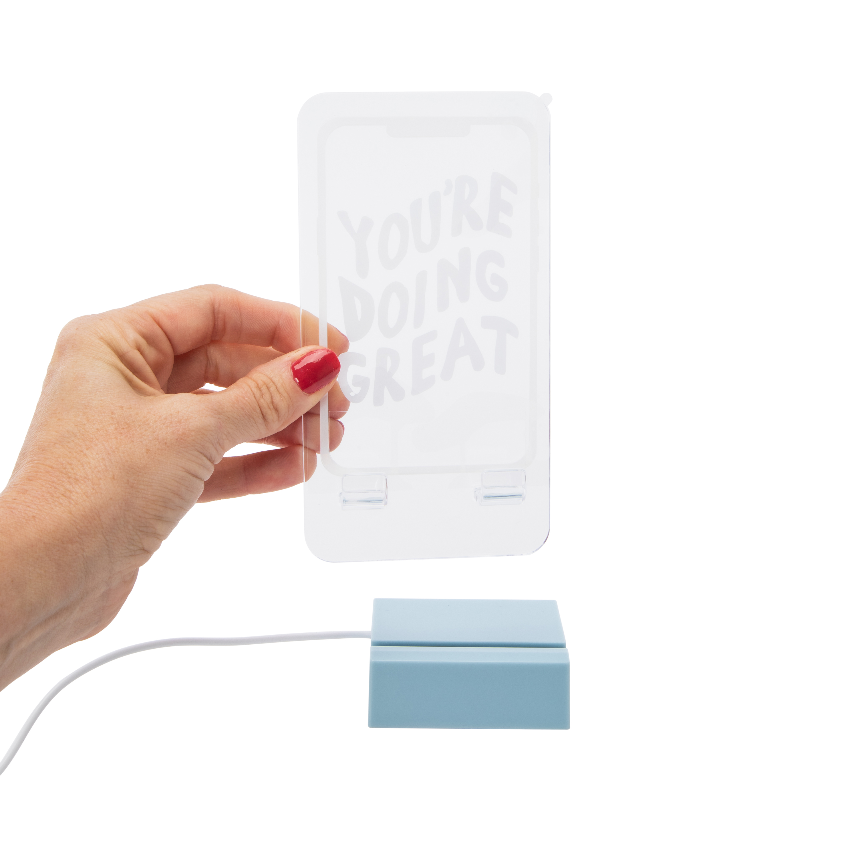 Illuminated Phone Stand 3.35in x 6.57in